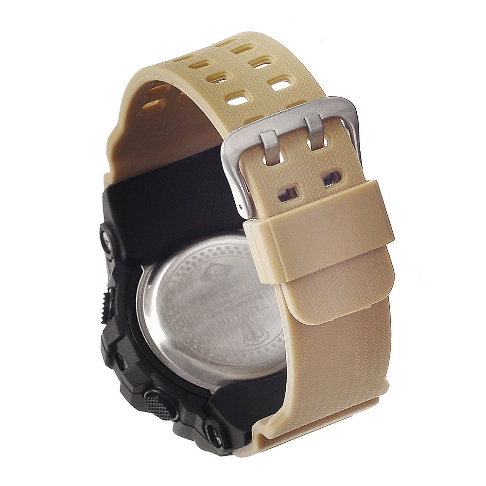 Relógio Masculino Relógio Tuguir Digital TG109 Preto e Marrom Bege/Preto 3