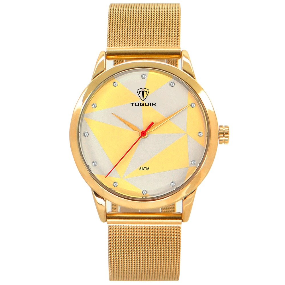 Relógio Feminino Tuguir Analógico TG150 - Dourado Dourado 1