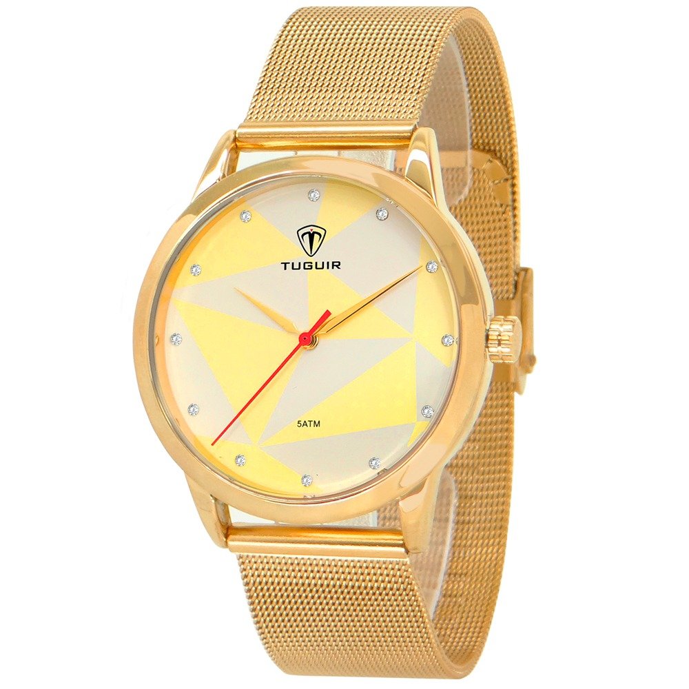 Relógio Feminino Tuguir Analógico TG150 - Dourado Dourado 2