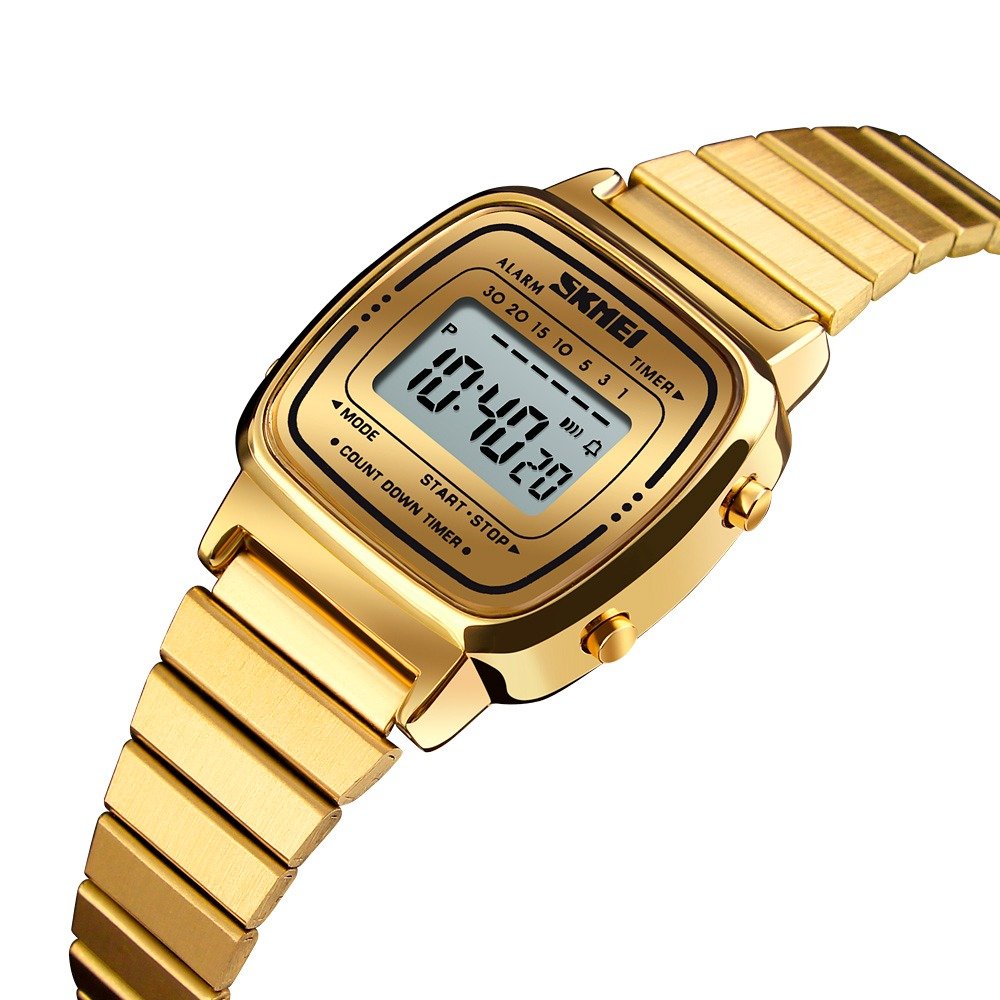 Relógio Feminino Skmei Digital 1252 - Dourado Dourado 2