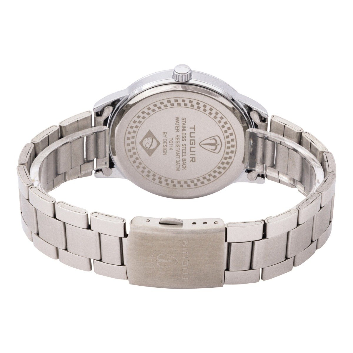 Relógio Feminino Tuguir Analógico TG114 - Prata e Branco Prata 3