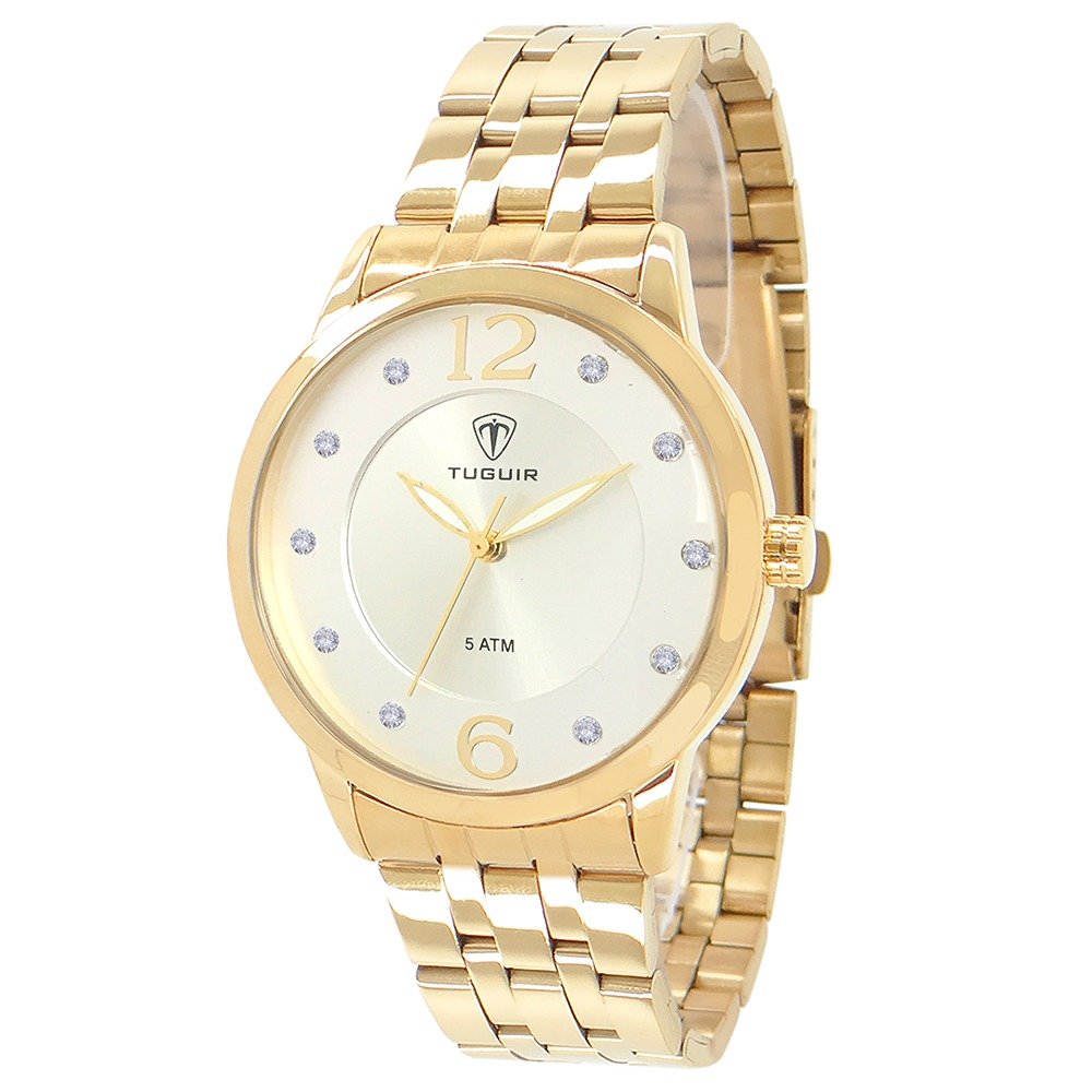 Kit Relógio Feminino Tuguir Analógico W2122 - Dourado e Prata com Brinde Dourado 3