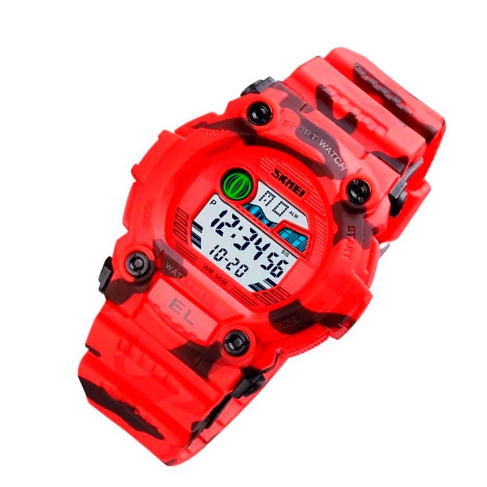 Relógio Infantil Menino Skmei Digital 1635 - Vermelho Vermelho 3
