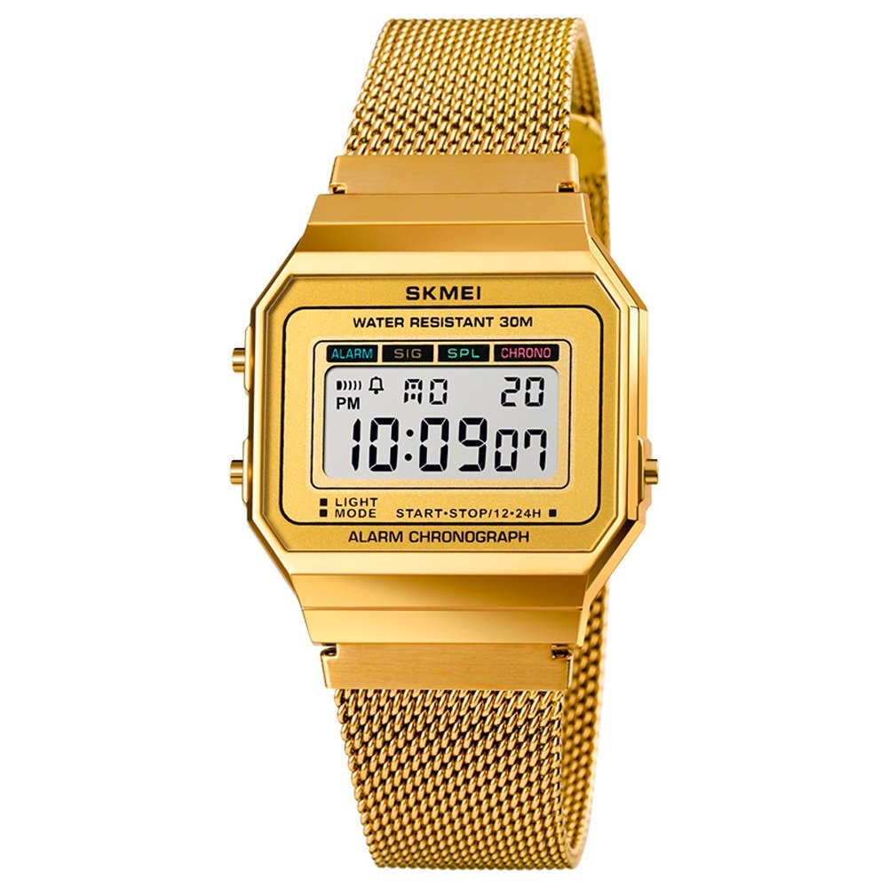 Relógio Unissex Skmei Digital 1660 - Dourado