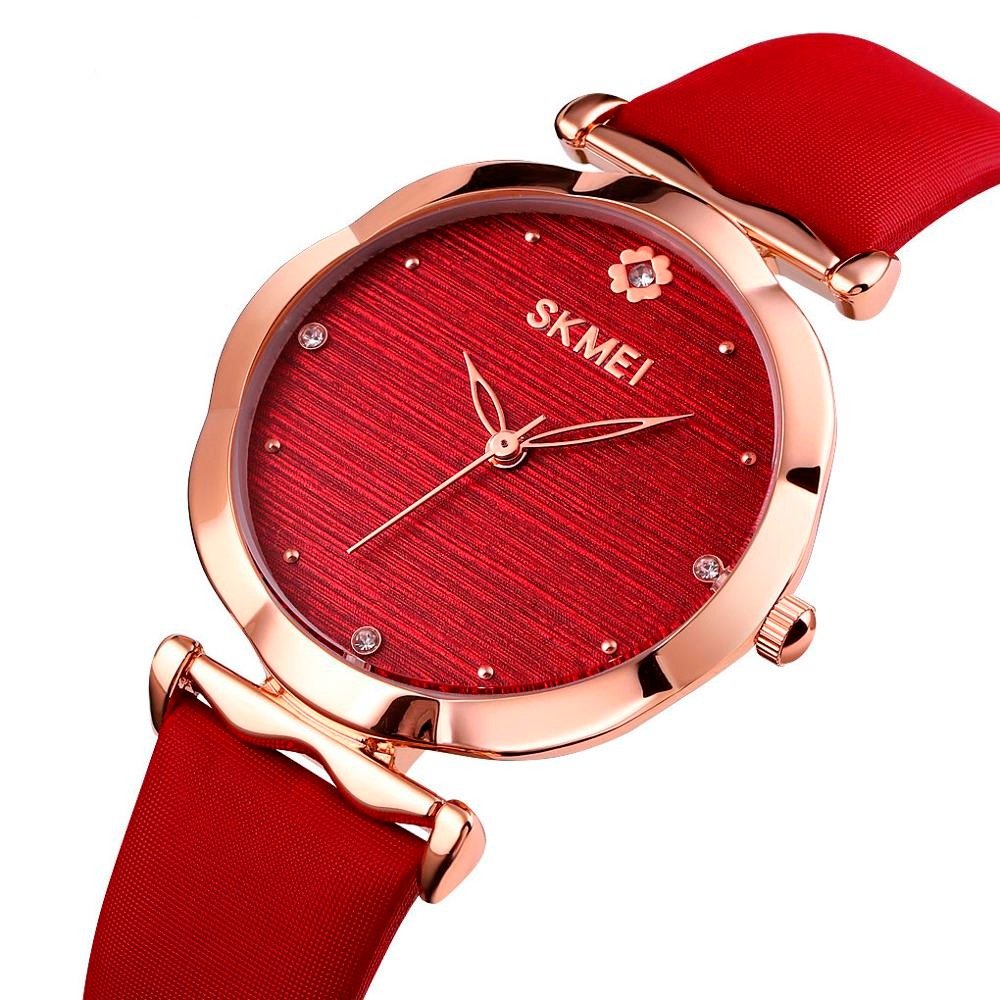 Relógio Feminino Skmei Analógico 1703 - Vermelho e Rose Vermelho 2