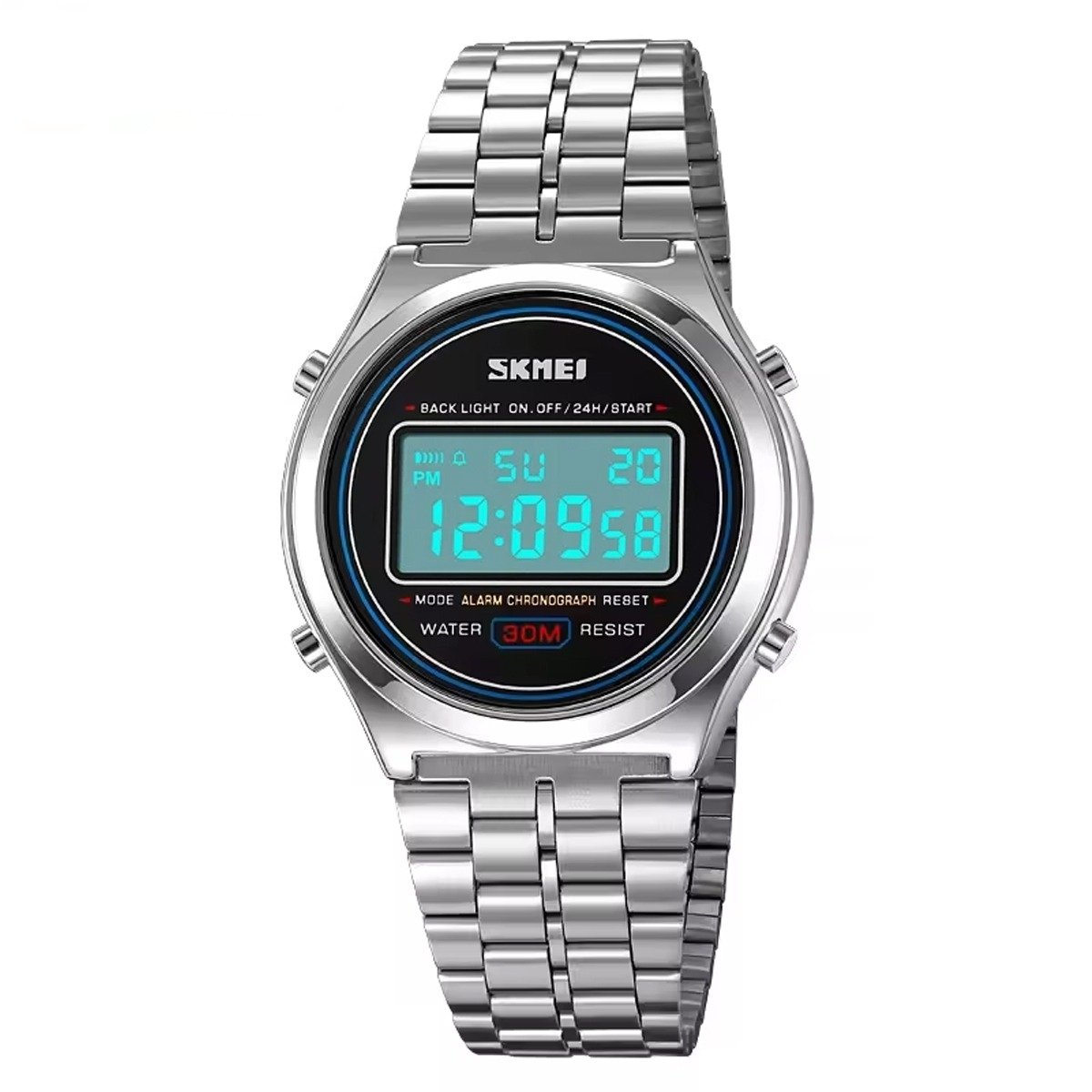 Relógio Unissex Skmei Digital 2146 Prata Prata 2