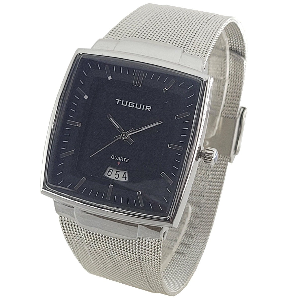 Relógio Masculino Relógio Tuguir Analógico TG30334 Prata e Preto Prata 2