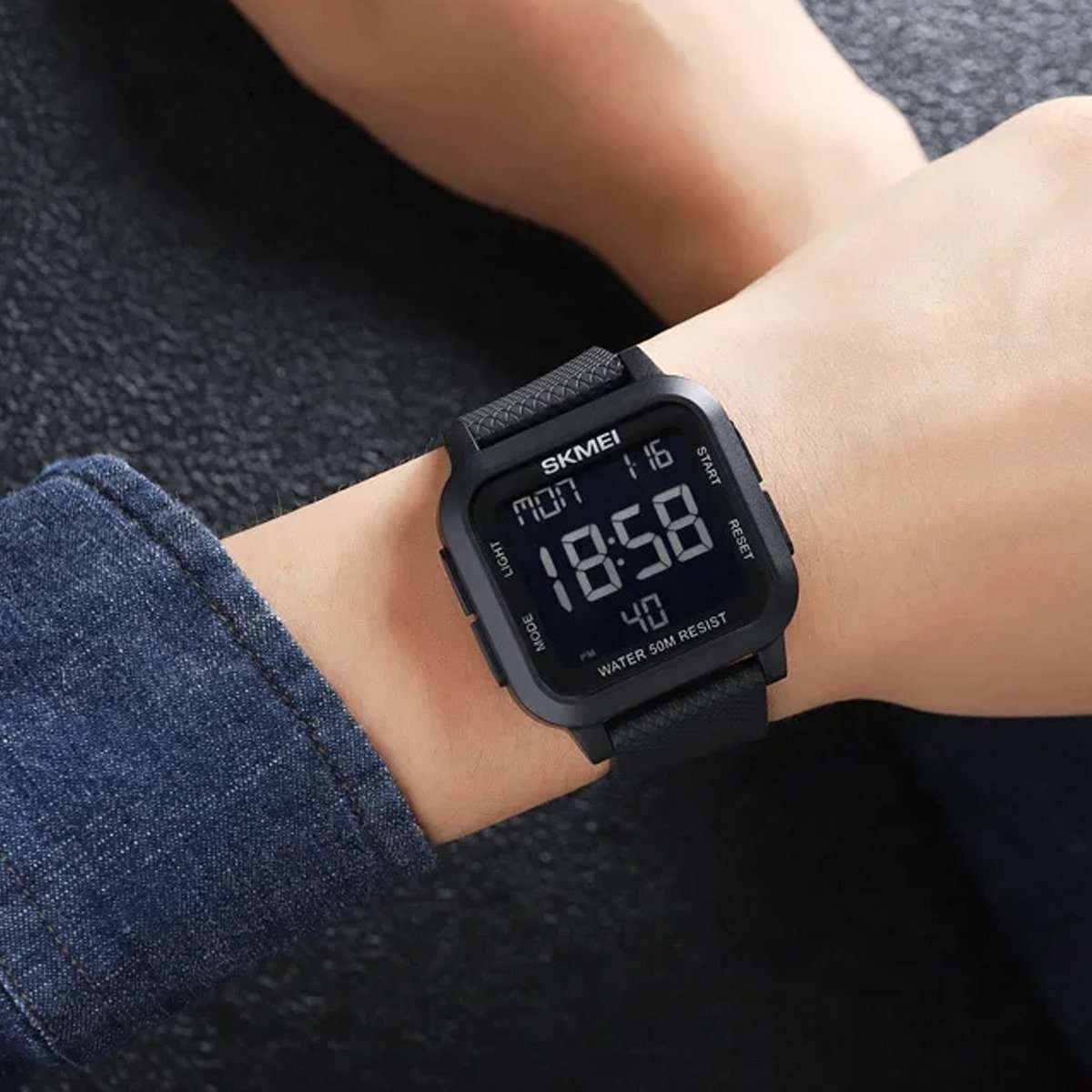 Relógio Masculino Skmei Digital 1894 Preto Preto 4