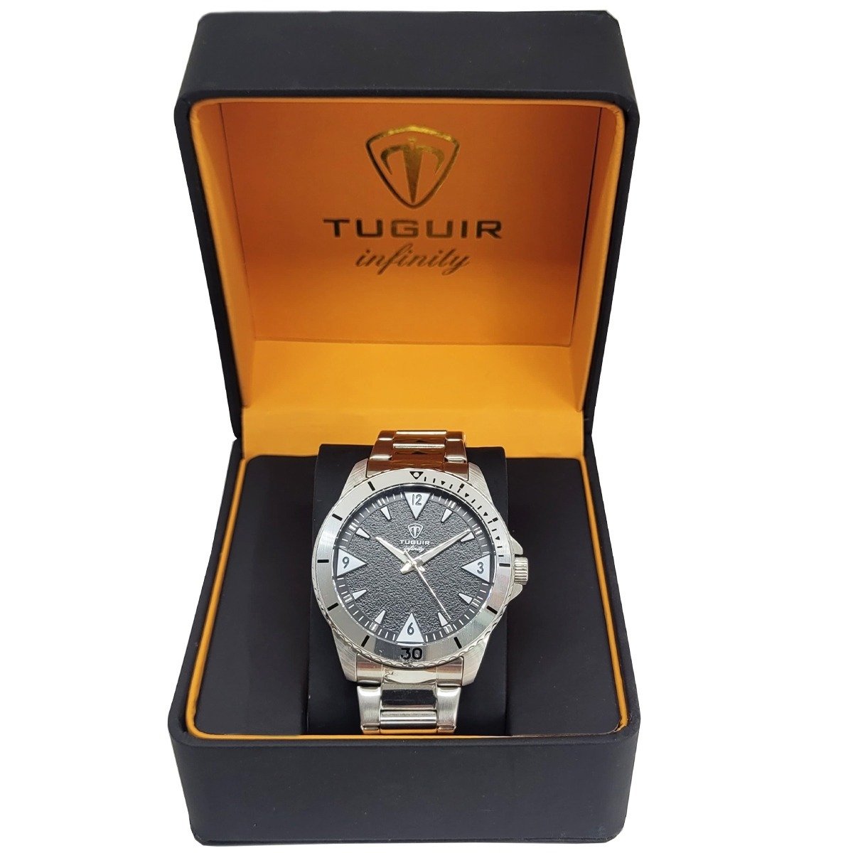 Relógio Masculino Tuguir Analógico Infinity TGI37073 - Prata e Preto Prata 3