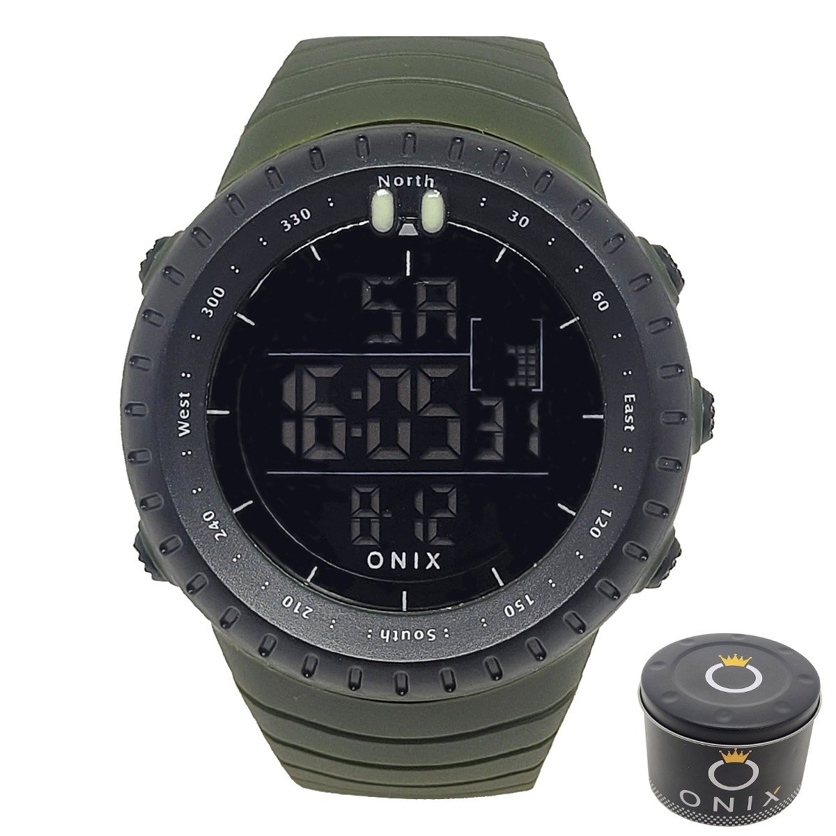 Relógio Masculino Relógio Onix Digital OX104 Verde e Preto Verde 3