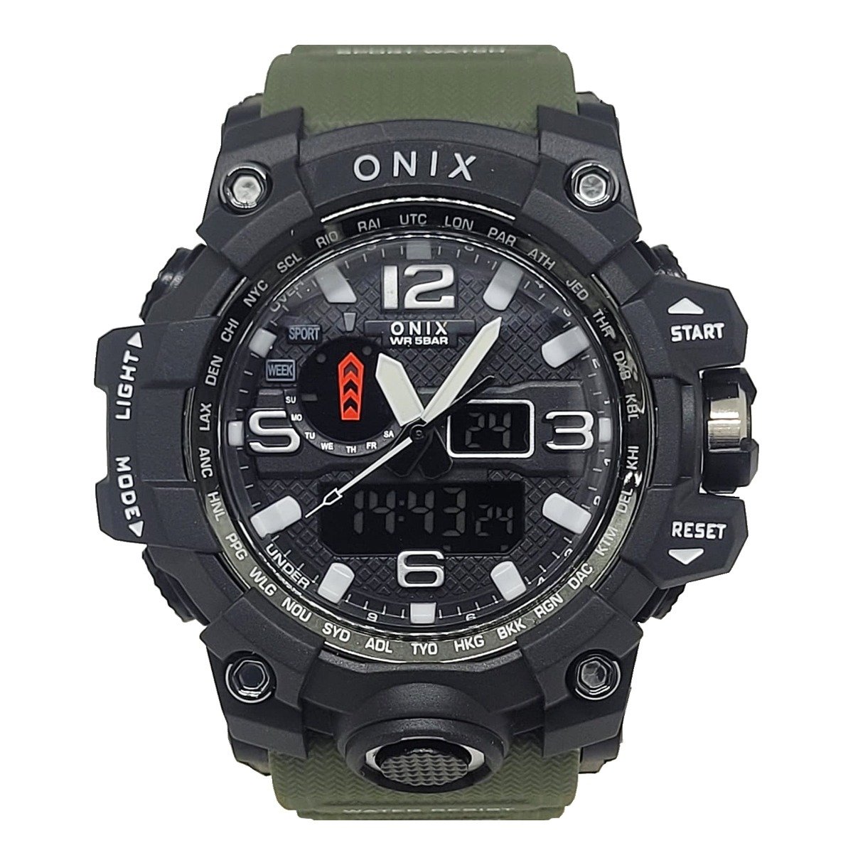 Relógio Masculino Relógio Onix AnaDigi OX117 Verde e Preto Verde 1