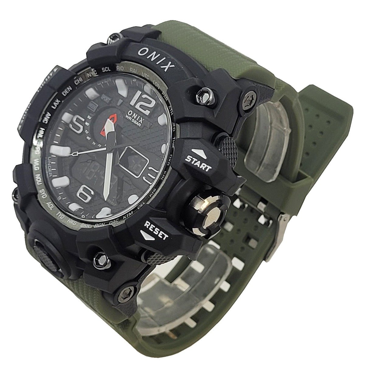 Relógio Masculino Relógio Onix AnaDigi OX117 Verde e Preto Verde 2
