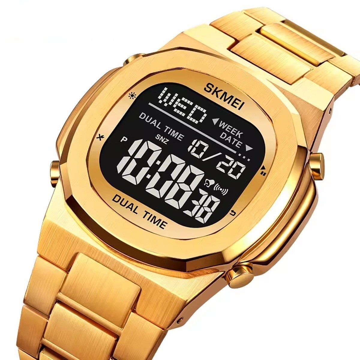 Relógio Masculino Relógio Skmei Digital 2004 Dourado Dourado 3