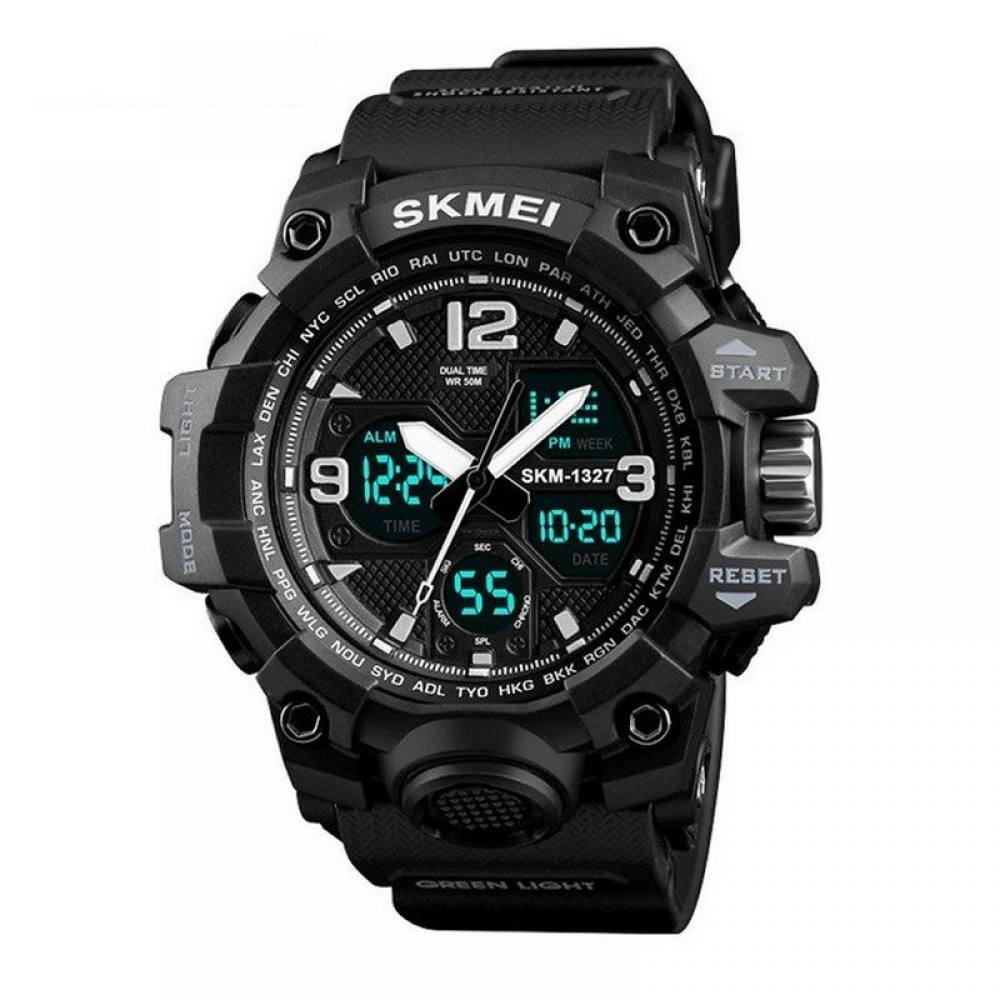 Relógio Masculino Relógio Skmei AnaDigi 1327 Preto Preto 1