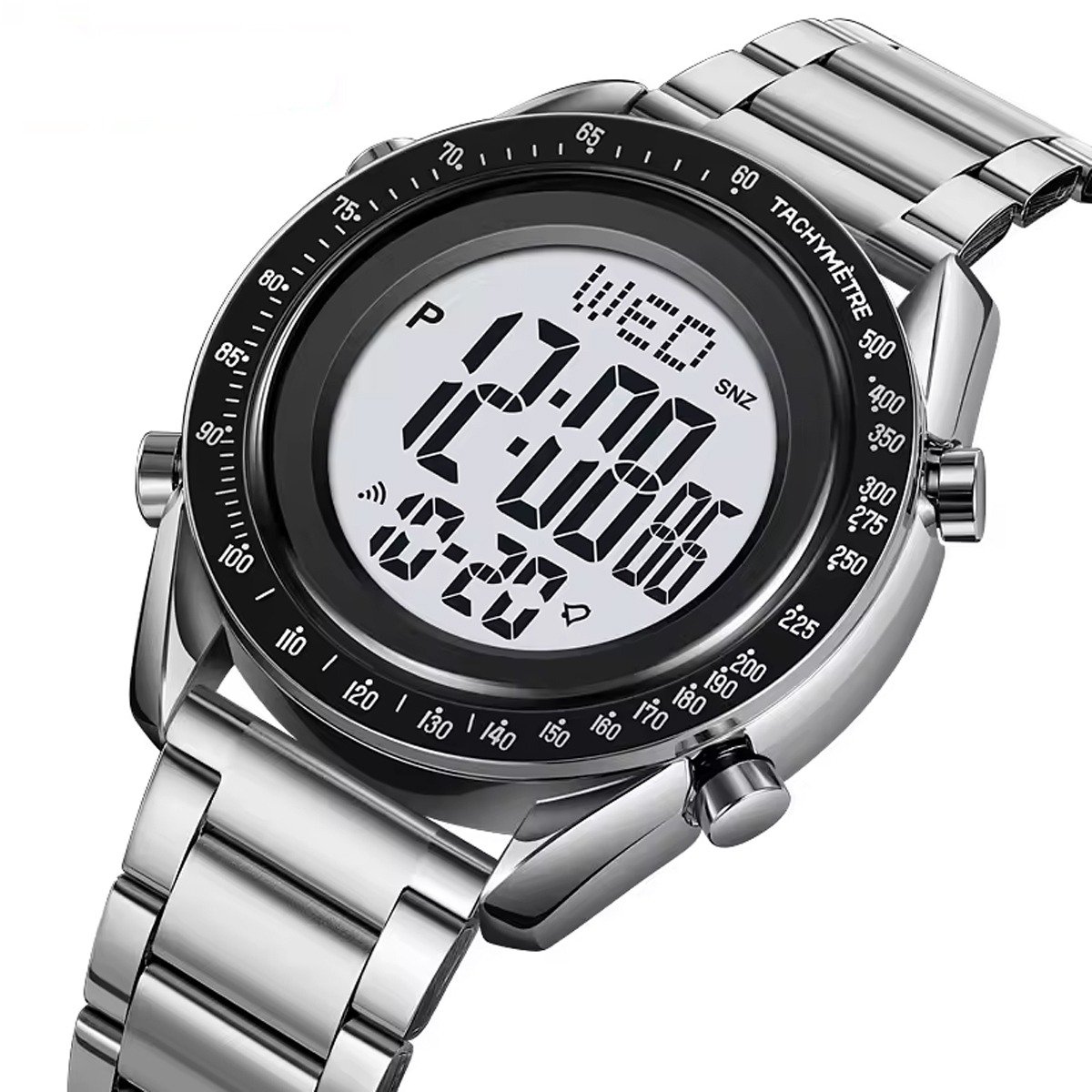 Relógio Masculino Relógio Skmei Digital 2145 Prata Prata 3