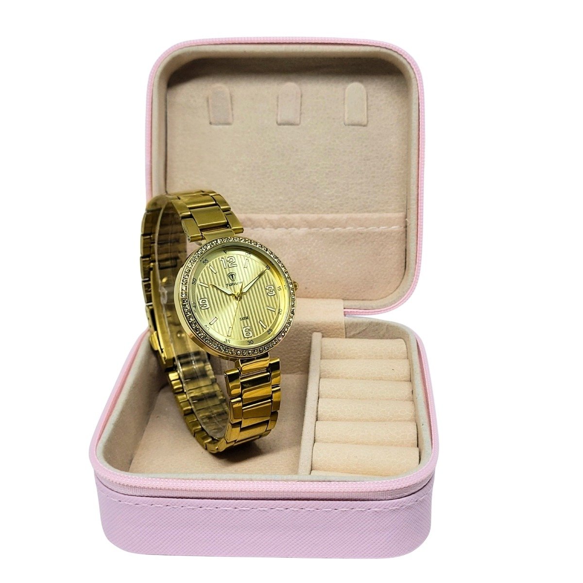 Relógio Feminino Tuguir Analógico TG184 - Dourado Dourado 2