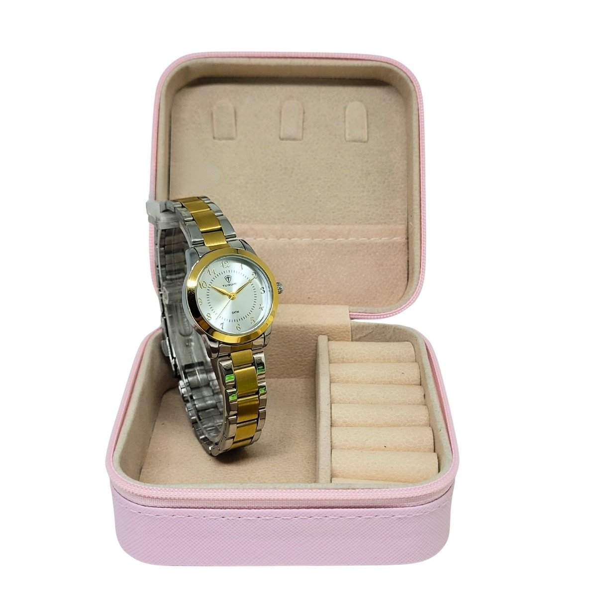 Relógio Feminino Relógio Tuguir Analógico TG175 Dourado e Prata Dourado/Prata 2