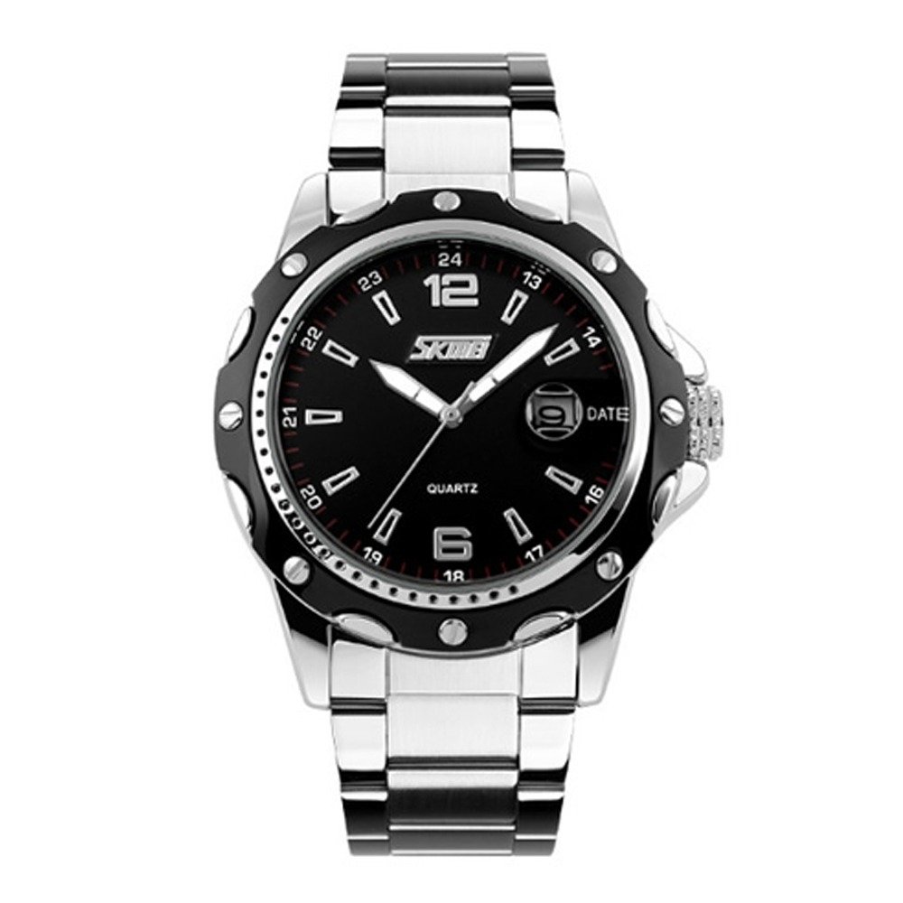 Relógio Masculino Skmei Analógico 0992 Prata e Preto