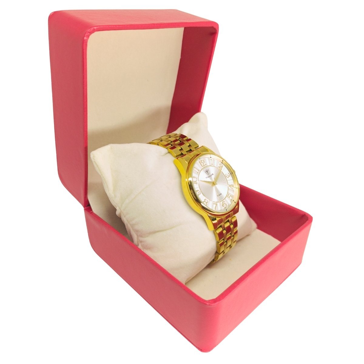 Relógio Feminino Tuguir Analógico 2134 Dourado e Branco Dourado 3
