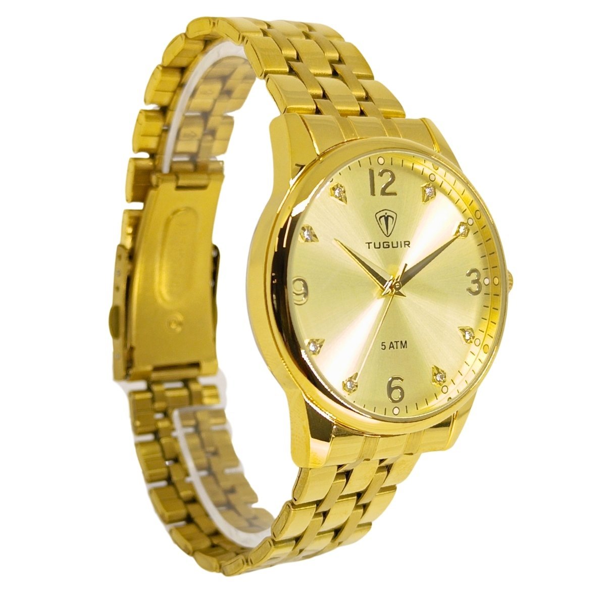 Relógio Feminino Tuguir Analógico 2130 Dourado Dourado 4