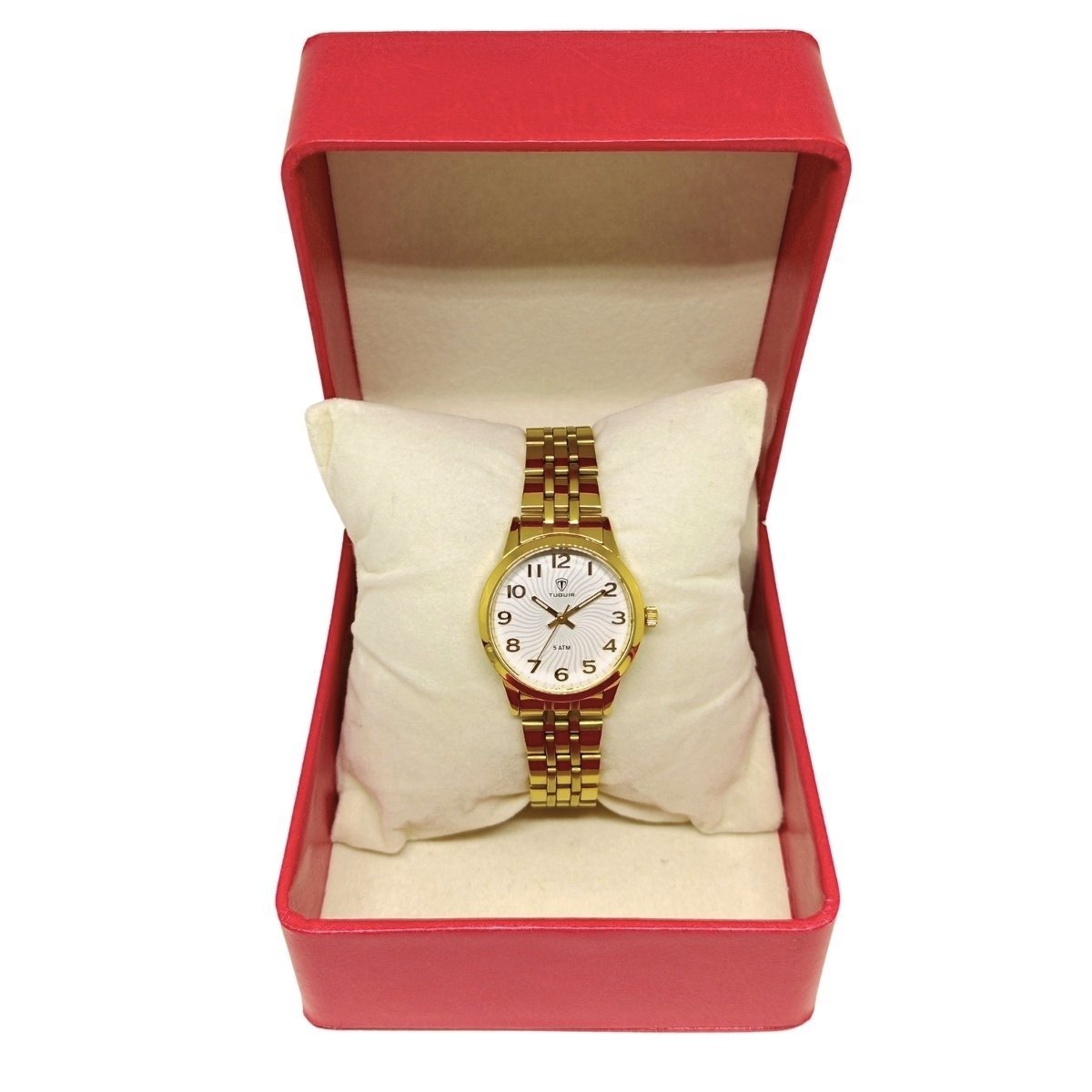 Relógio Feminino Tuguir Analógico TG30434 Dourado e Branco Dourado 2