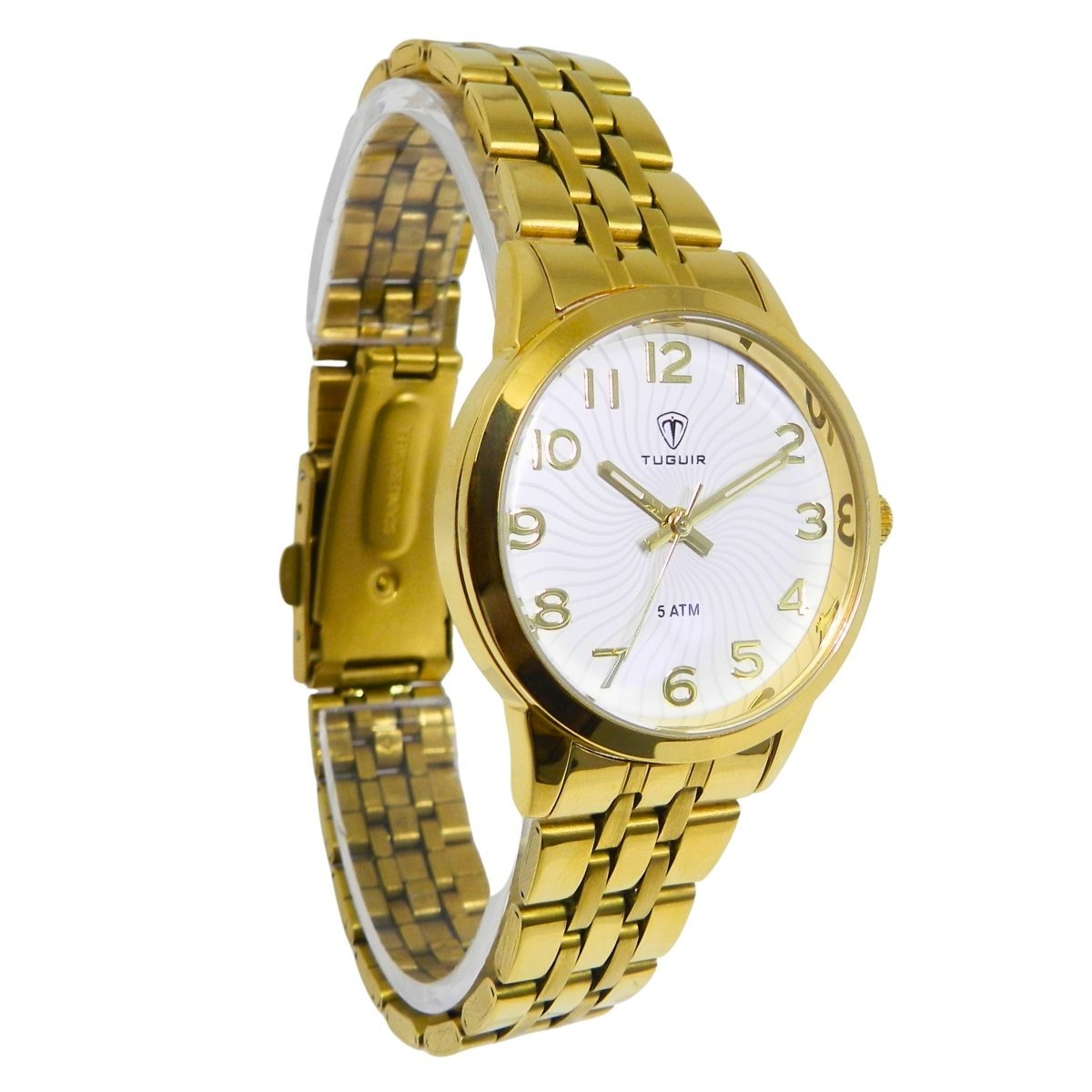 Relógio Feminino Tuguir Analógico TG30434 Dourado e Branco Dourado 4
