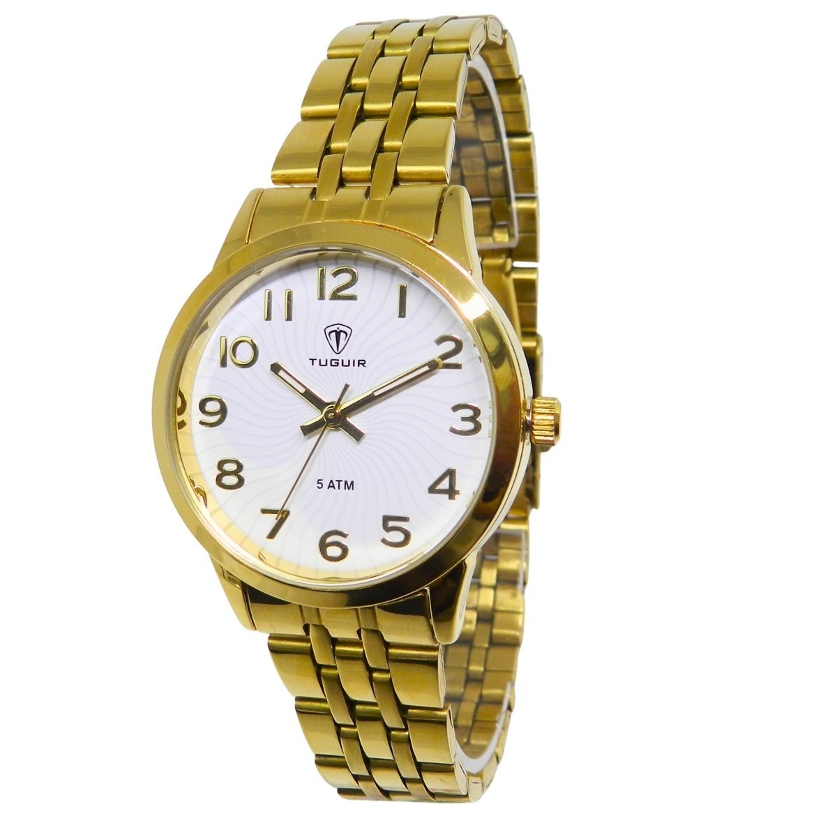Relógio Feminino Tuguir Analógico TG30434 Dourado e Branco Dourado 5