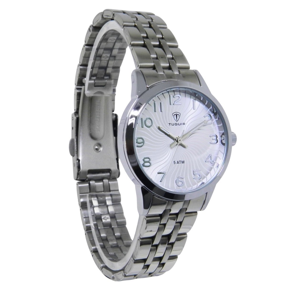 Relógio Feminino Tuguir Analógico 9182C Prata Prata 4