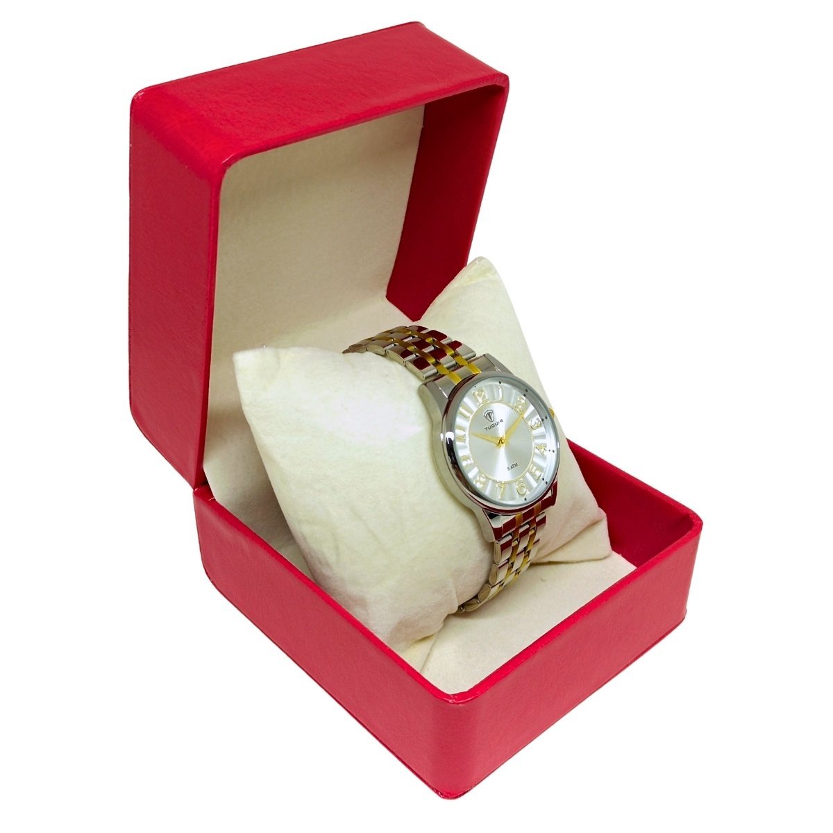 Relógio Feminino Tuguir Analógico 2134 Prata e Dourado Prata/Dourado 3