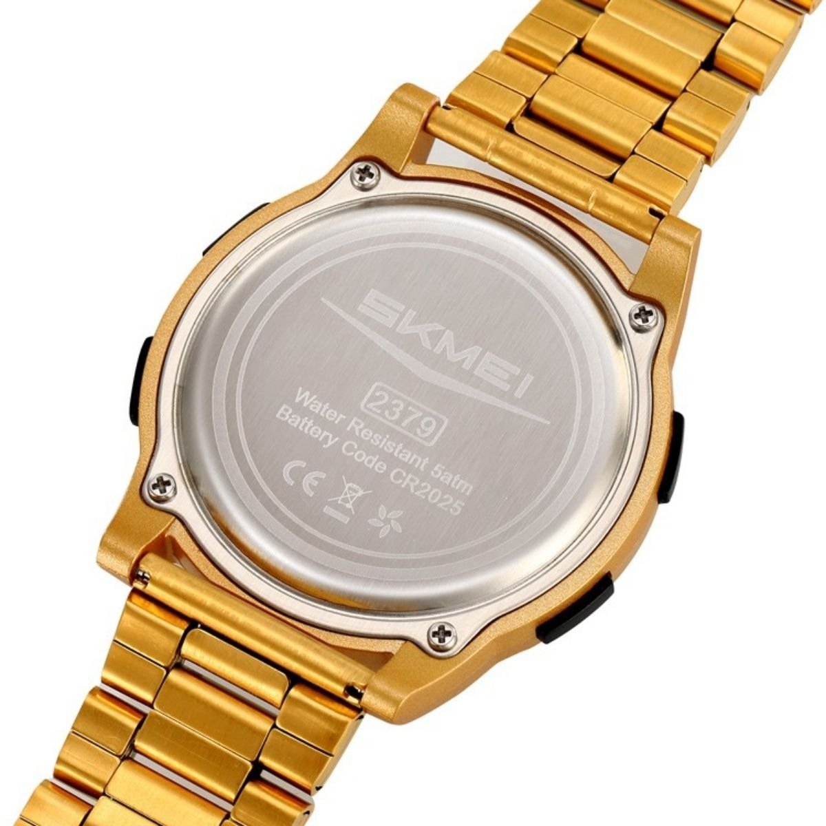 Relógio Unissex Relógio Skmei Digital 2379 Dourado Dourado 3