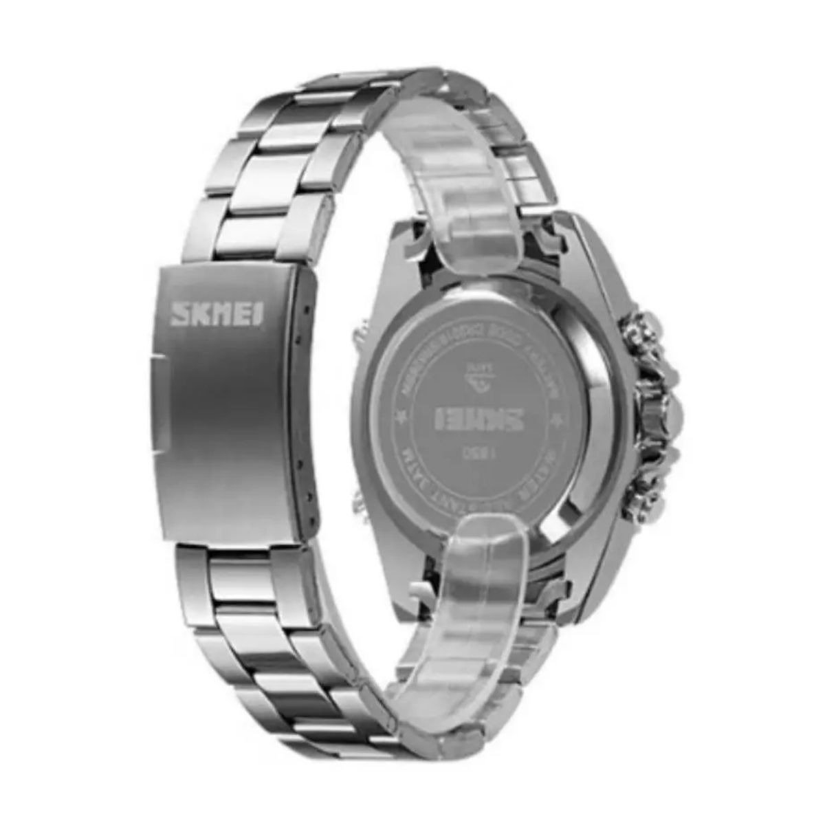 Relógio Masculino Skmei AnaDigi 1850 Prata e Preto Prata 3