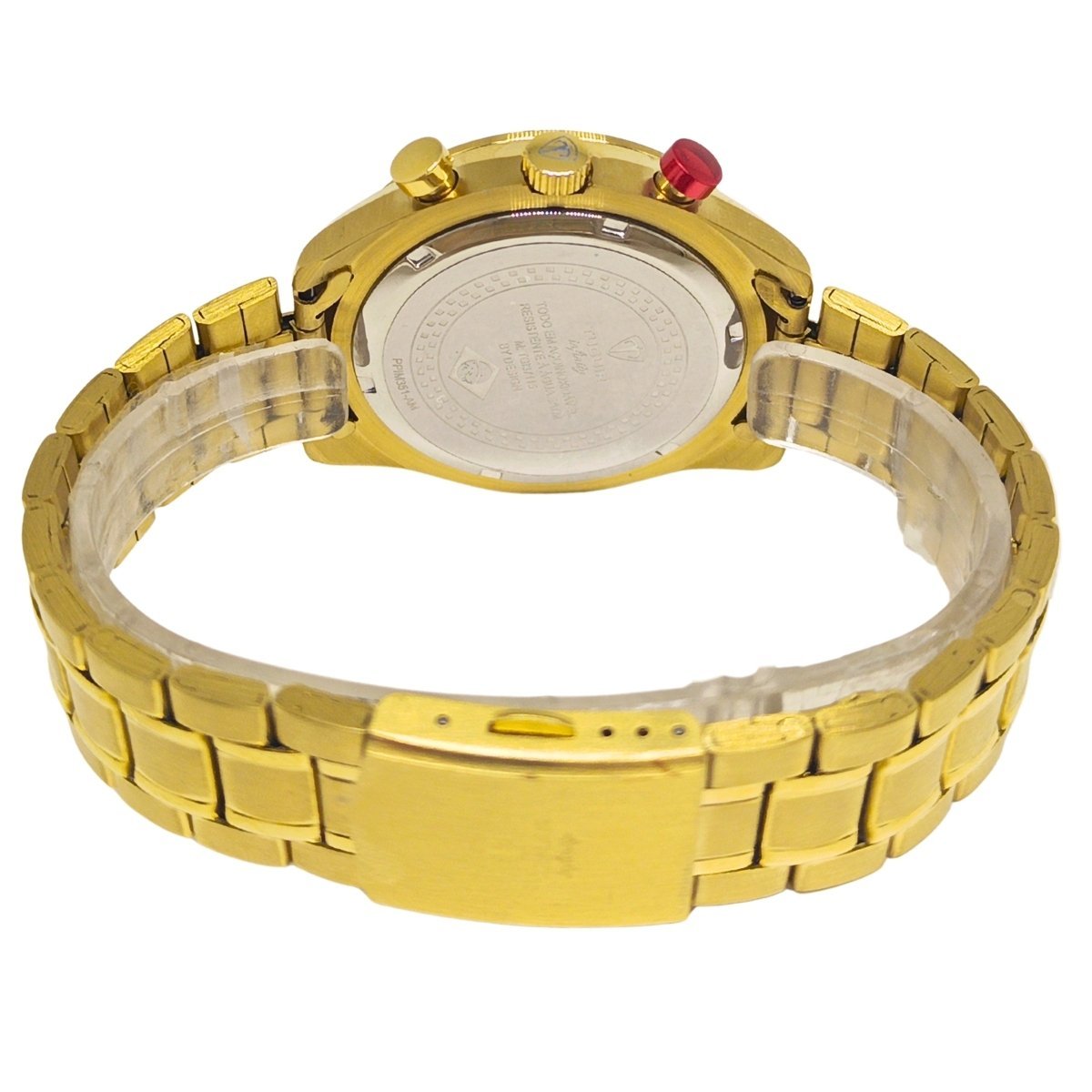 Cronógrafo Masculino Tuguir Analógico Infinity 23-2231 - Dourado e Preto Dourado 5