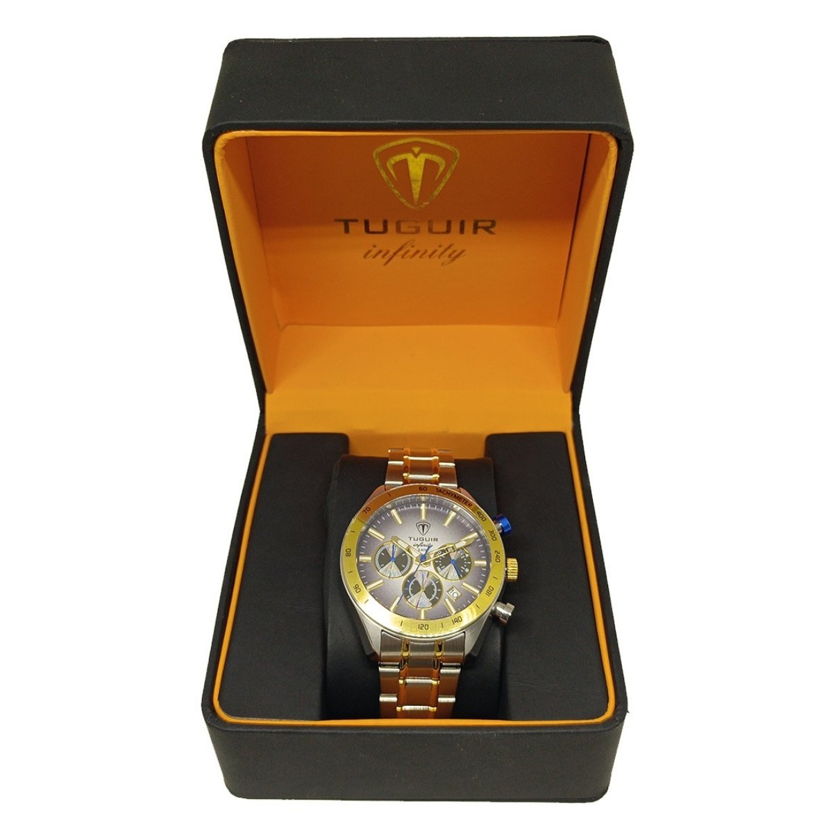 Cronógrafo Masculino Tuguir Analógico Infinity 23-2231 - Prata