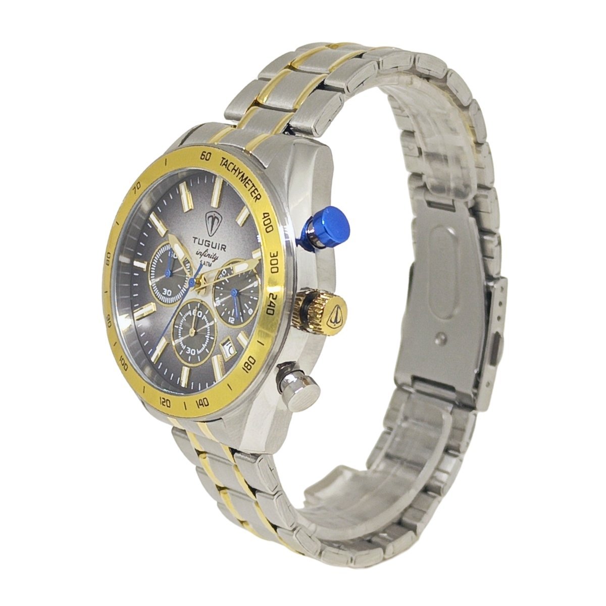 Cronógrafo Masculino Tuguir Analógico Infinity 23-2231 - Prata