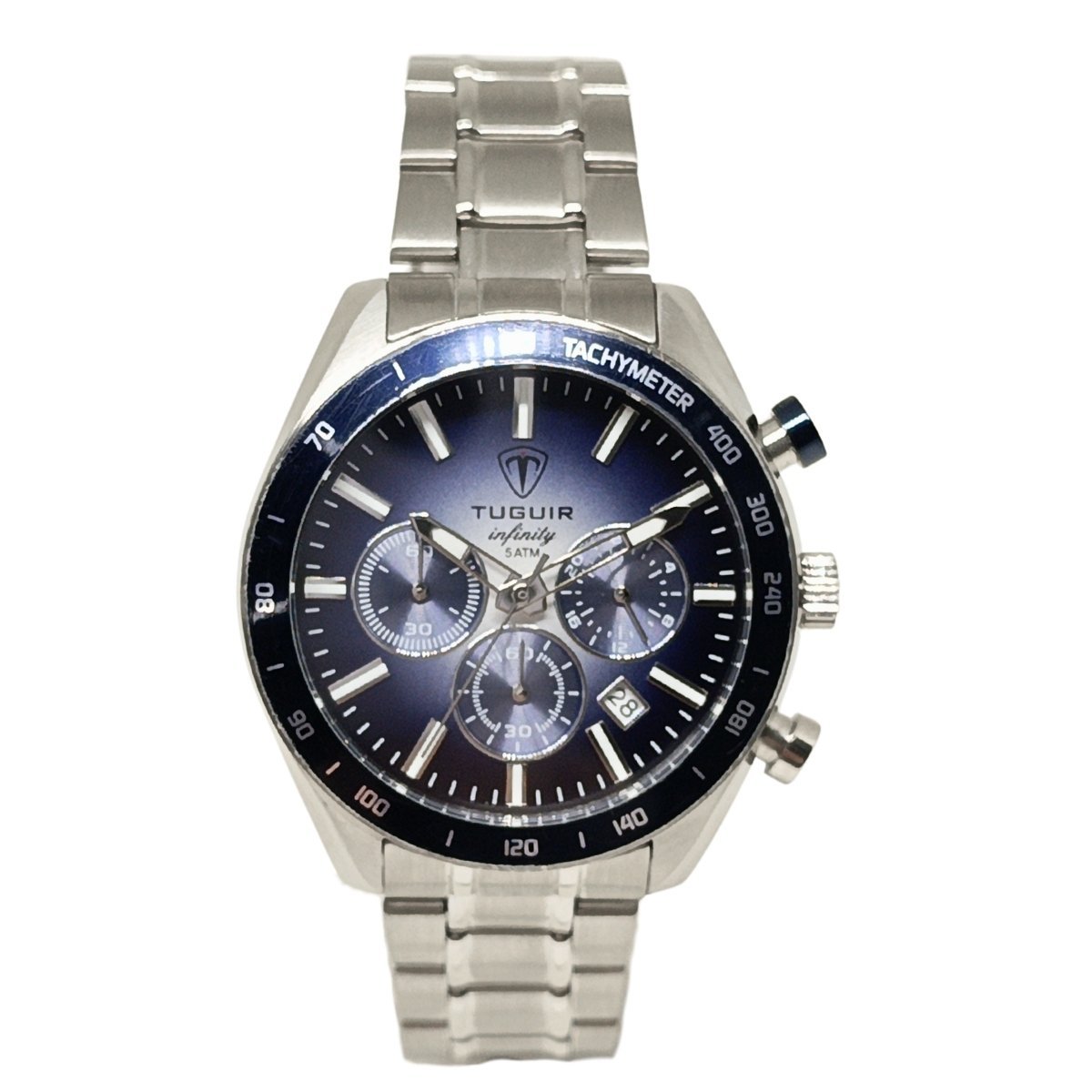 Cronógrafo Masculino Tuguir Analógico Infinity 23-2231 - Prata