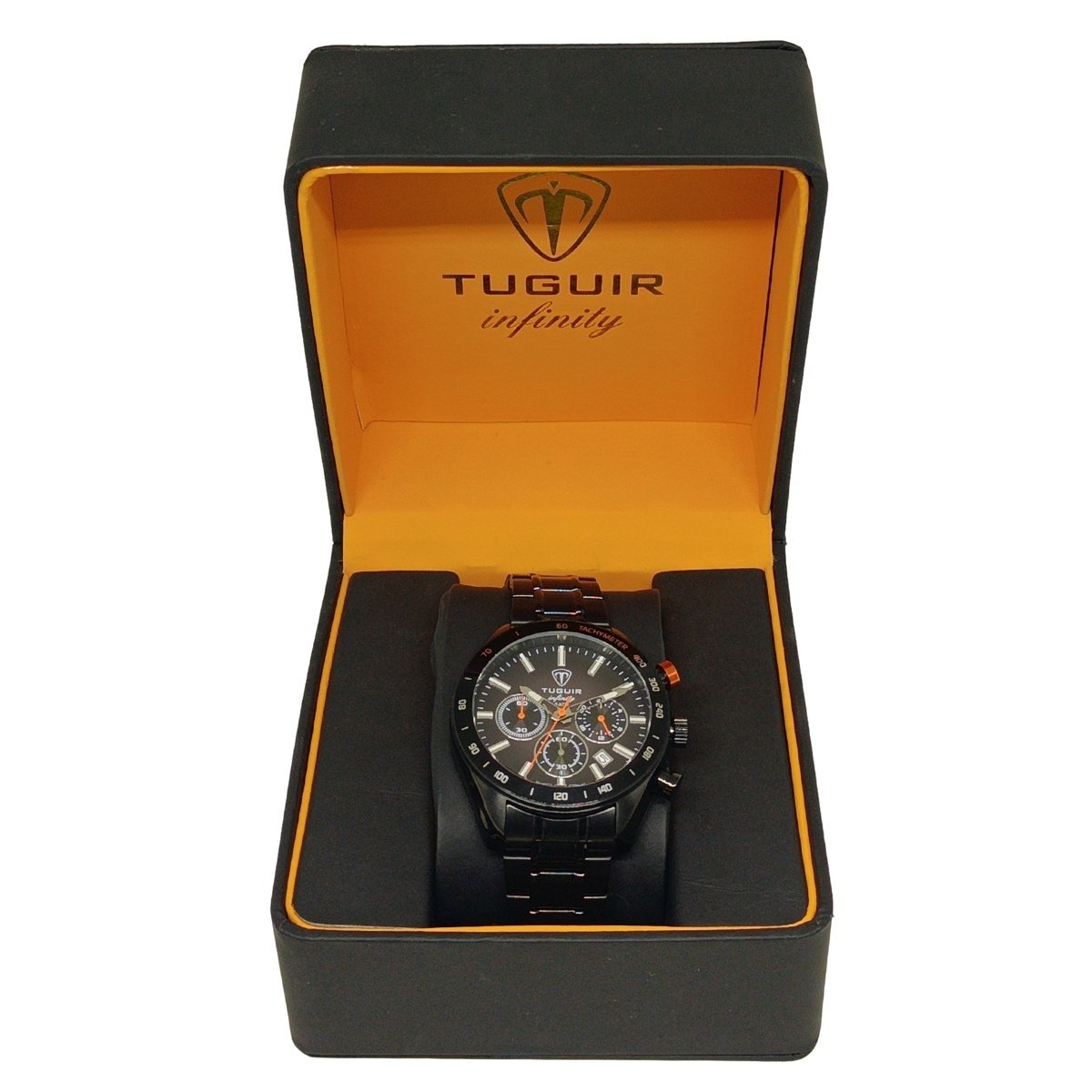 Cronógrafo Masculino Tuguir Analógico Infinity 23-2231 - Preto Preto 2