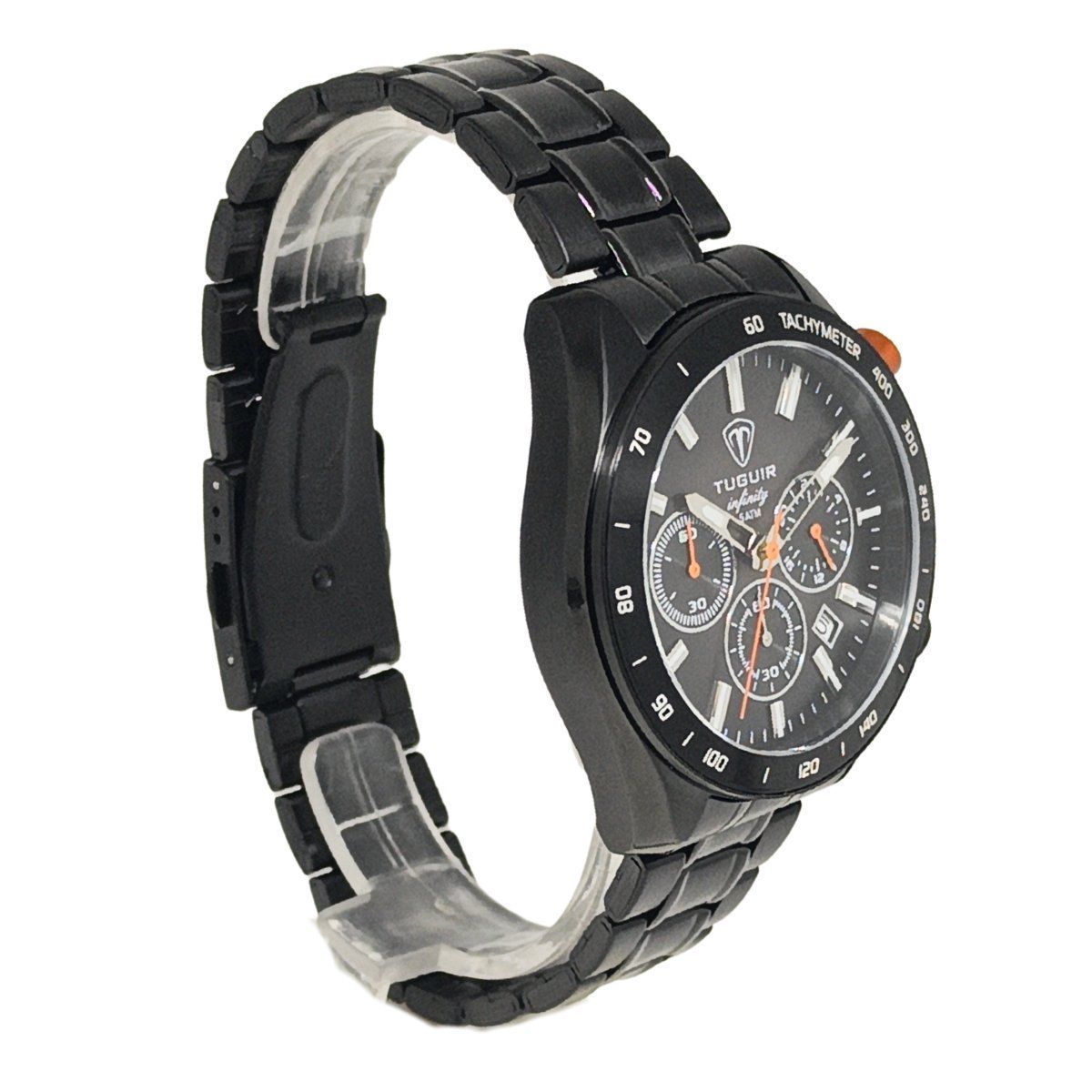 Cronógrafo Masculino Tuguir Analógico Infinity 23-2231 - Preto Preto 3