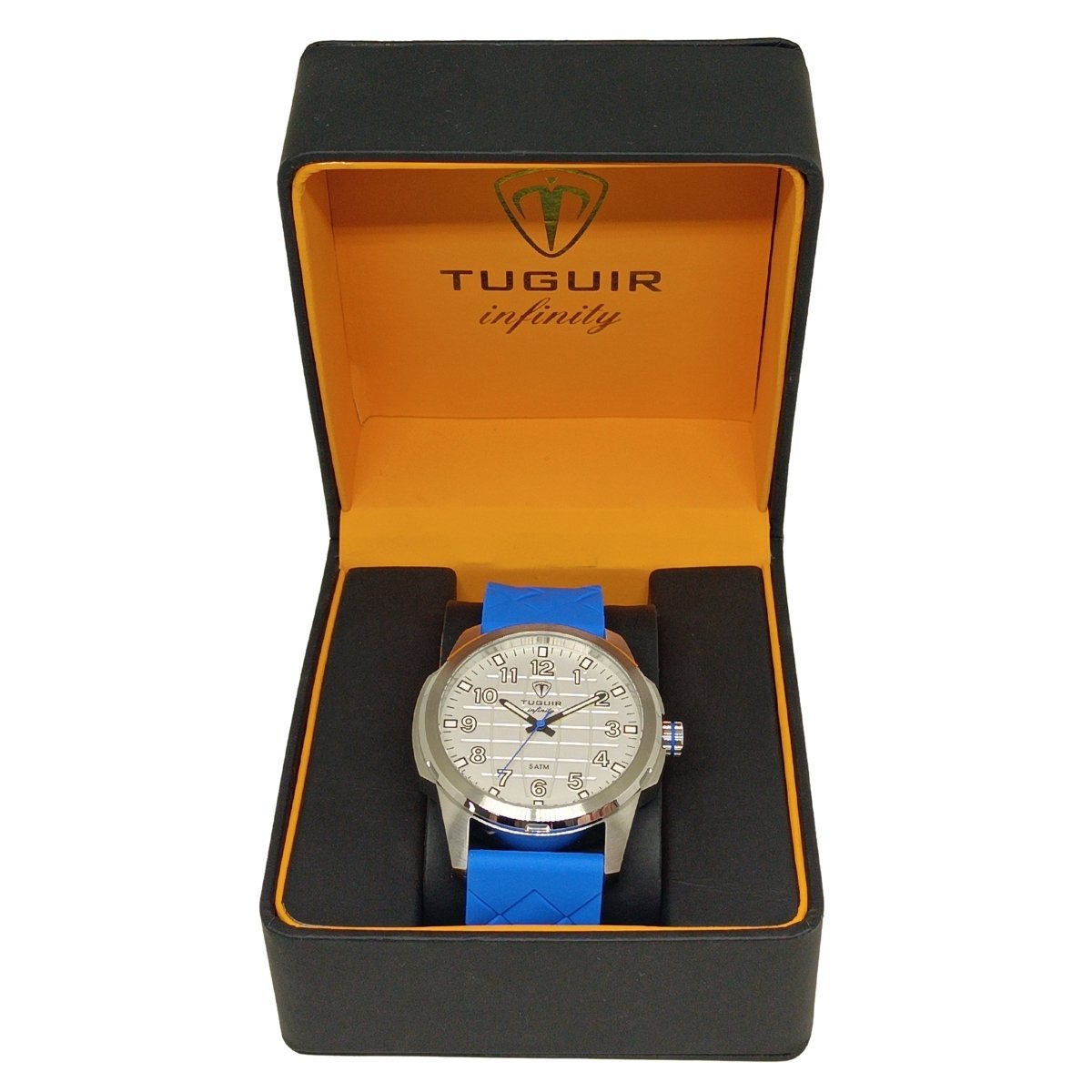 Relógio Masculino Tuguir Analógico Infinity 23-2236 - Prata e Azul Prata/Azul 2