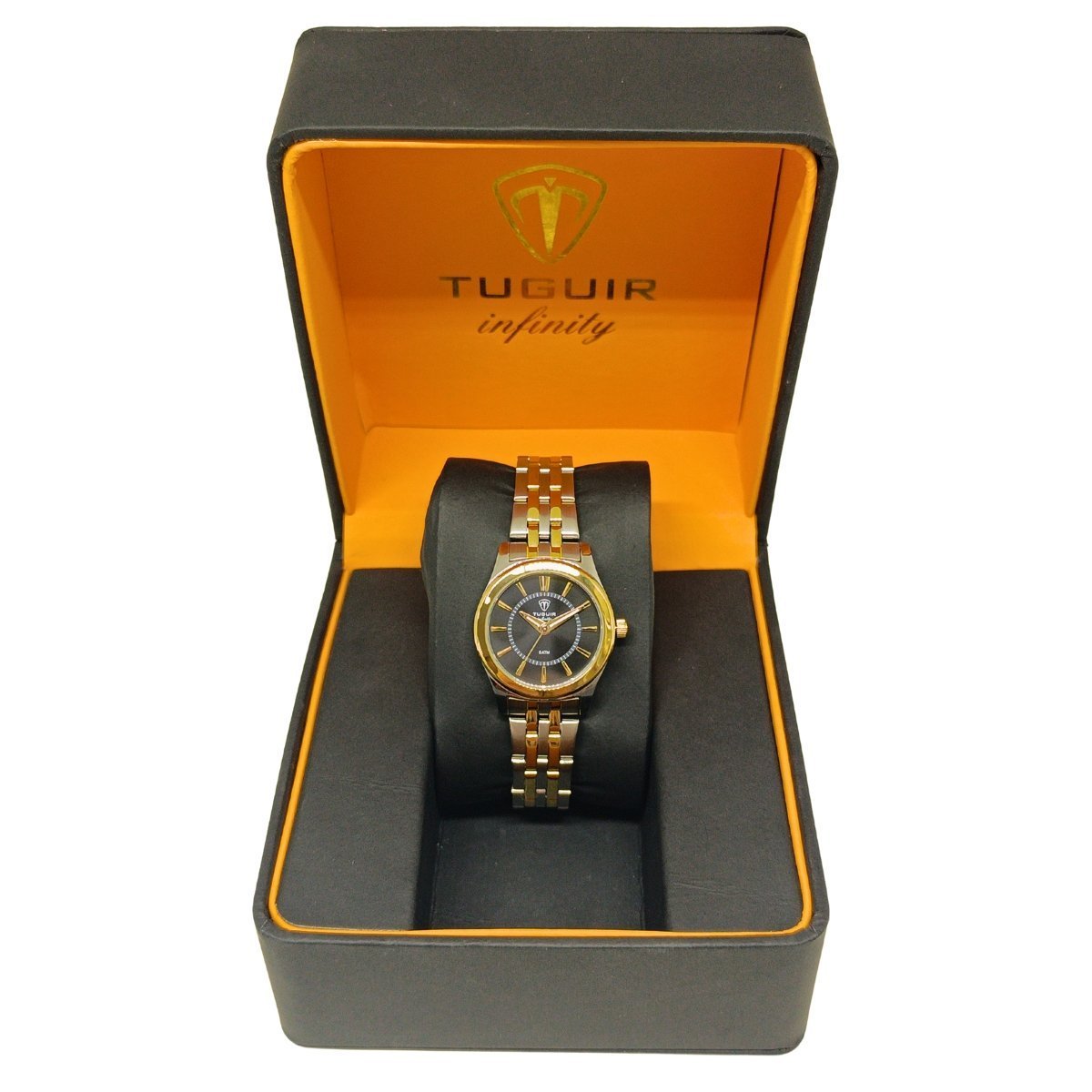 Relógio Feminino Tuguir Analógico Infinity 2462H - Prata e Preto Prata/Dourado 2