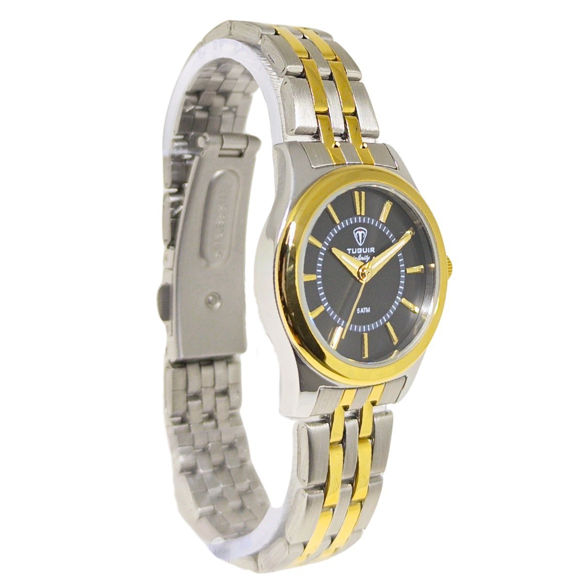 Relógio Feminino Tuguir Analógico Infinity 2462H - Prata e Preto Prata/Dourado 3
