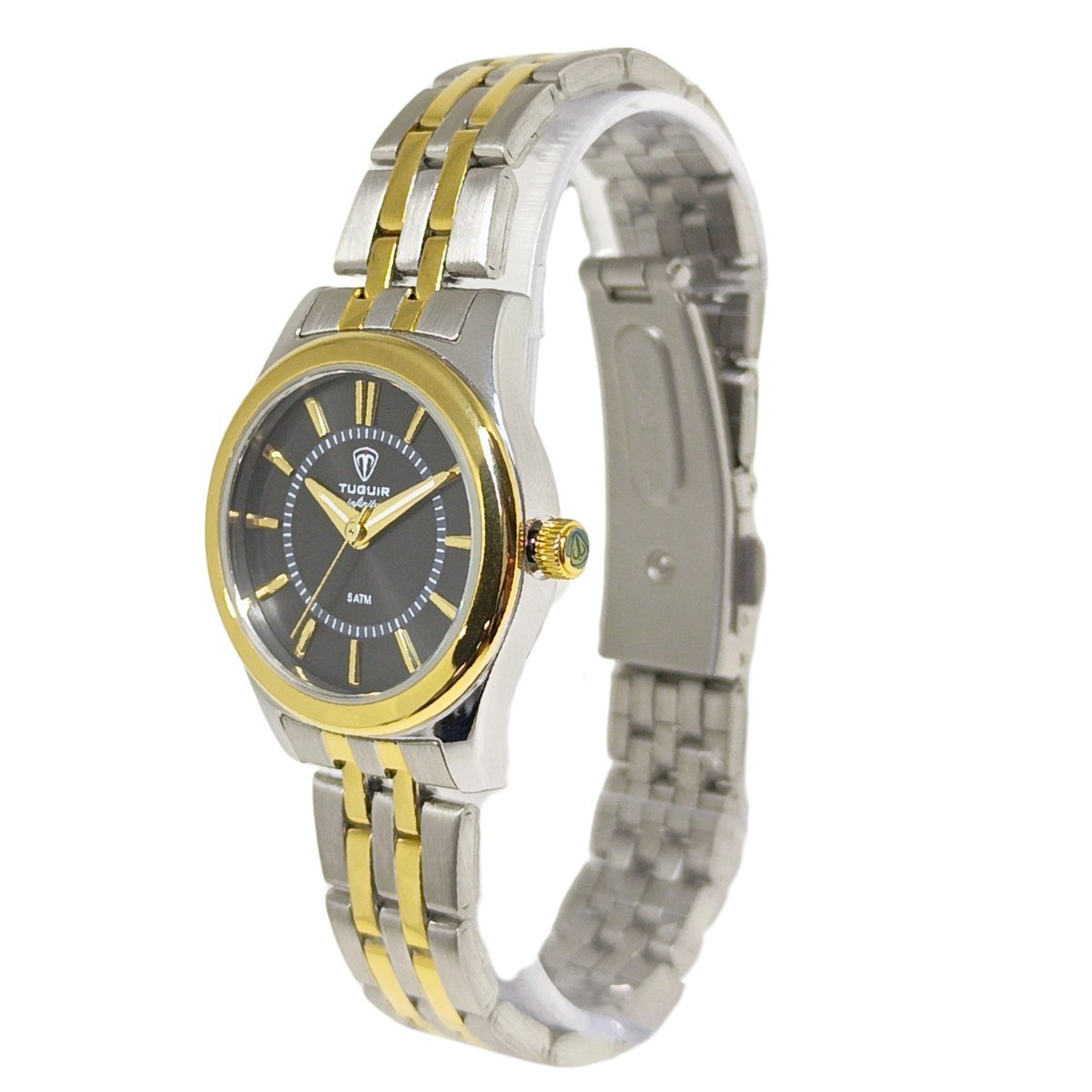 Relógio Feminino Tuguir Analógico Infinity 2462H - Prata e Preto Prata/Dourado 4