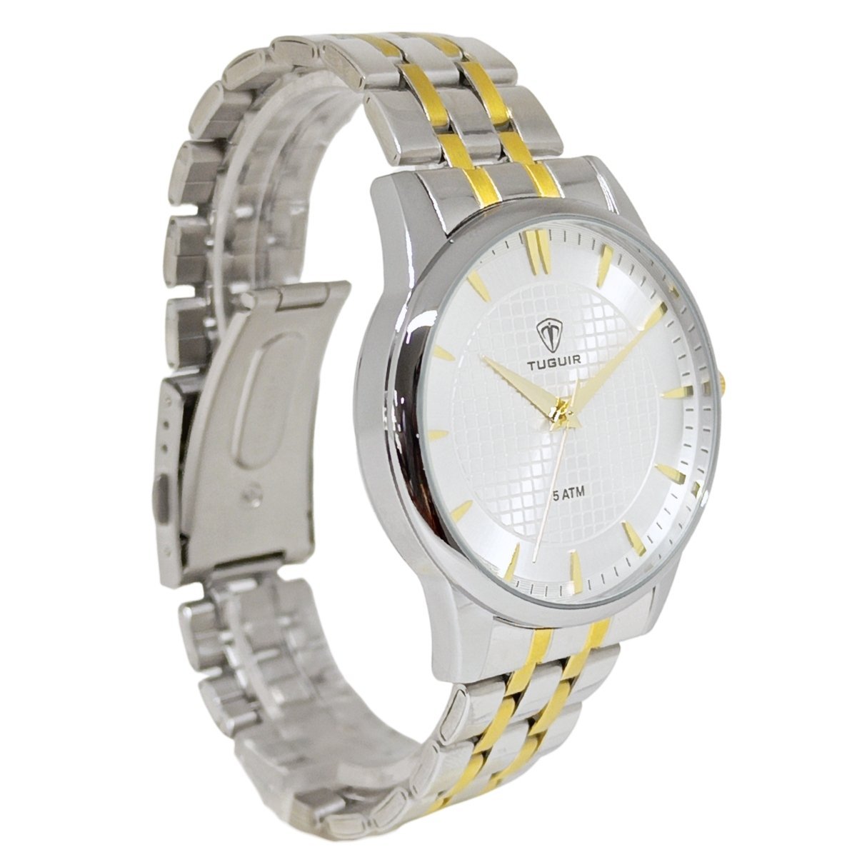 Relógio Feminino Tuguir Analógico 9182F Prata e Dourado Prata/Dourado 4