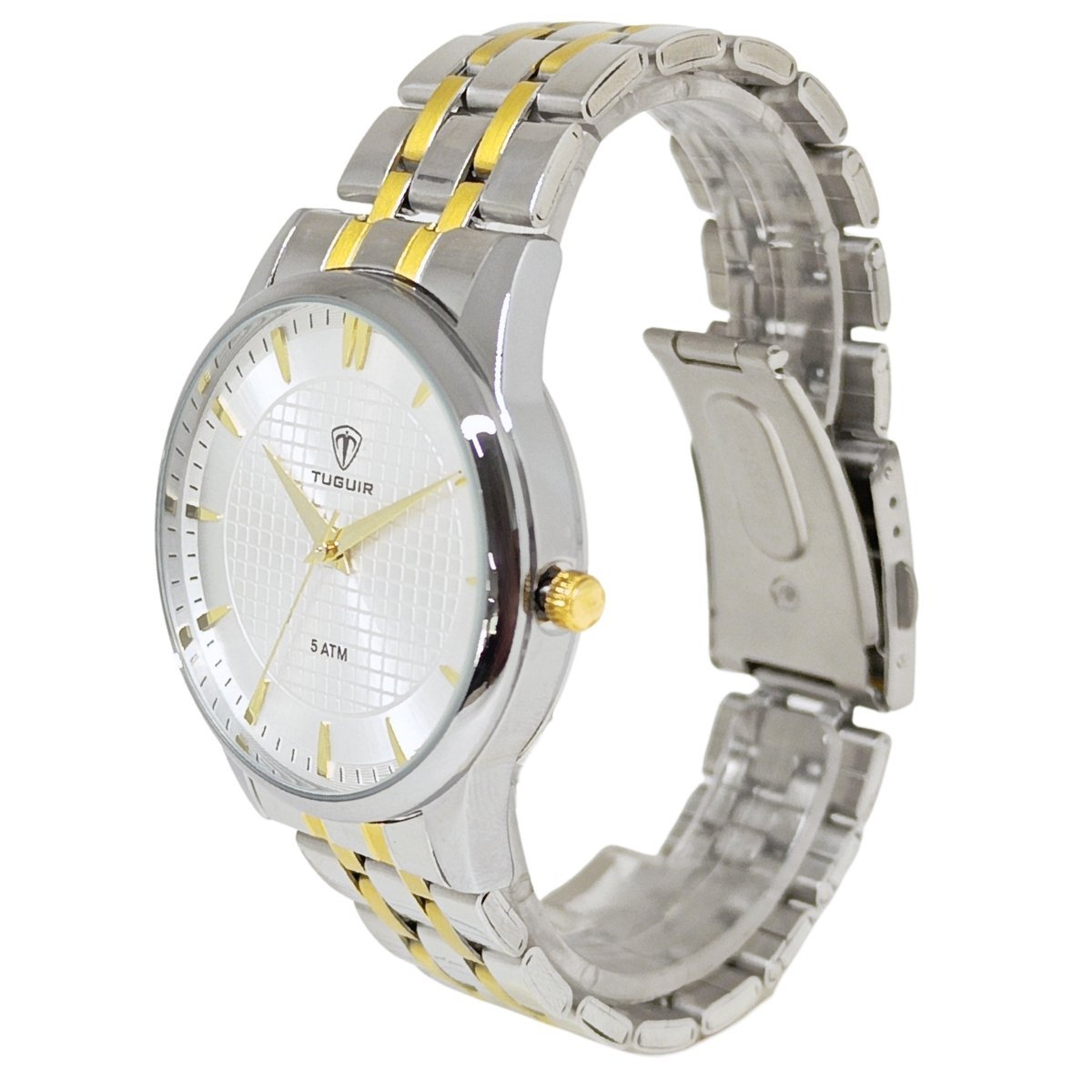 Relógio Feminino Tuguir Analógico 9182F Prata e Dourado Prata/Dourado 5