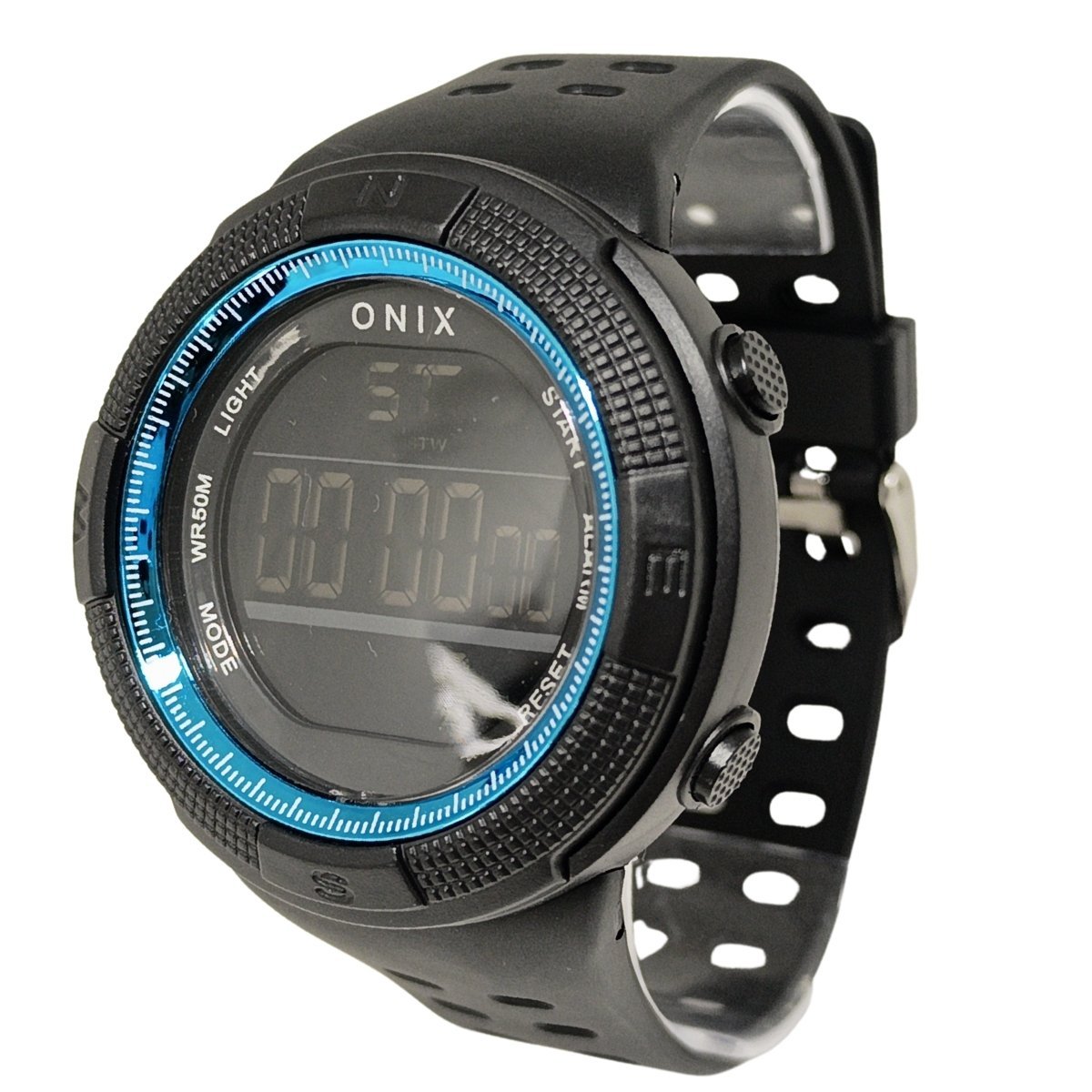 Relógio Masculino Onix Digital IT-396H(0186) Preto e Azul Preto 3