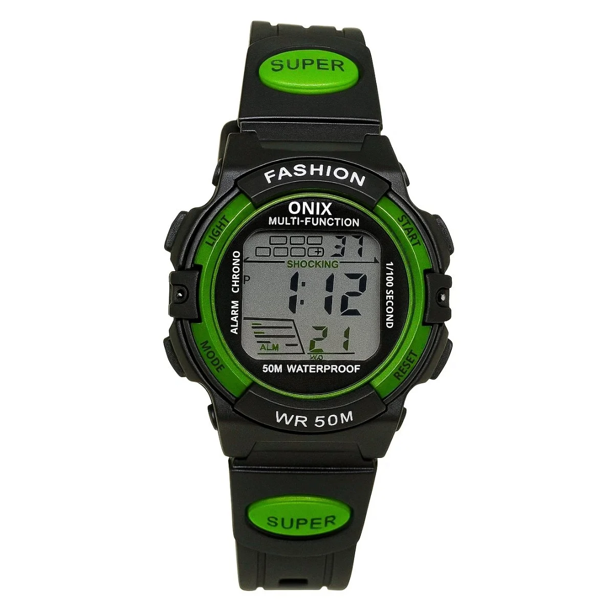 Relógio Menina Onix Digital IT-619 (0162) Preto e Verde Preto 2