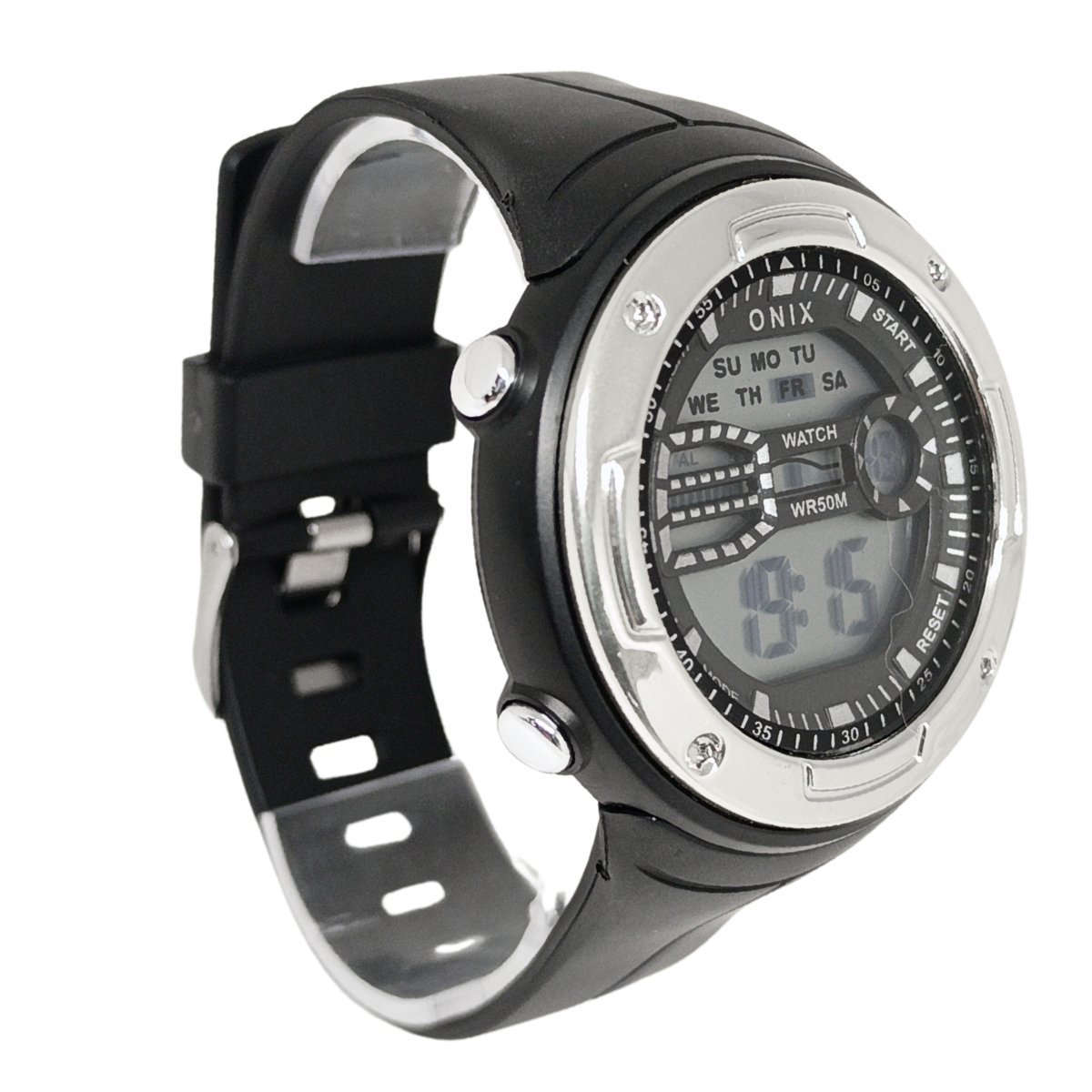 Relógio Masculino Onix Digital IT-898 Preto e Prata Preto 2