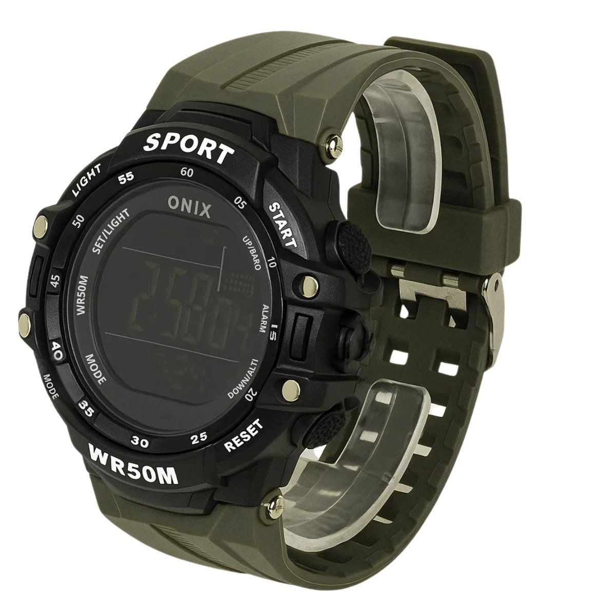 Relógio Masculino Onix Digital IT-373H Preto e Cinza Preto/Verde 3