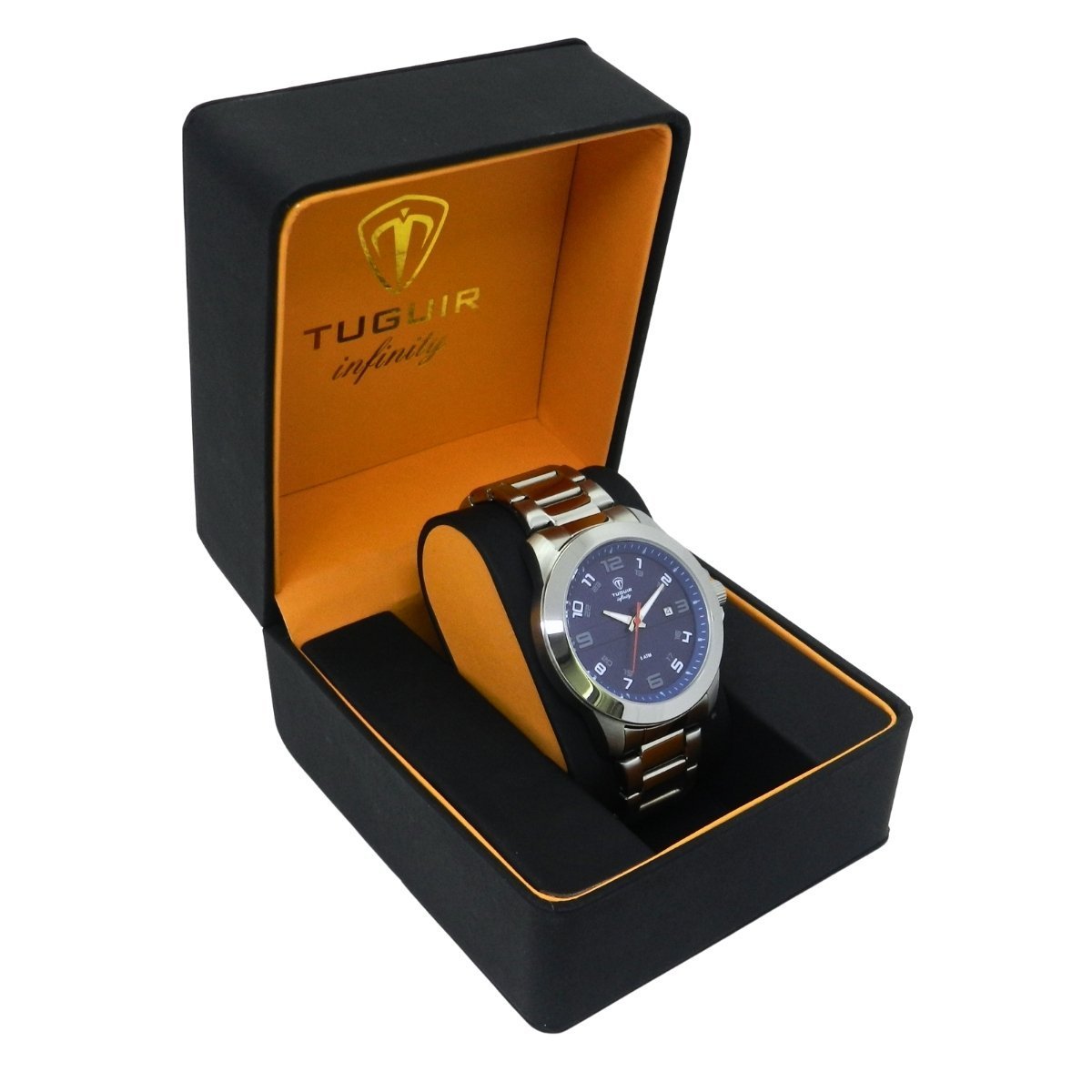 Relógio Masculino Tuguir Analógico Infinity 9169D - Prata e Azul Prata 3
