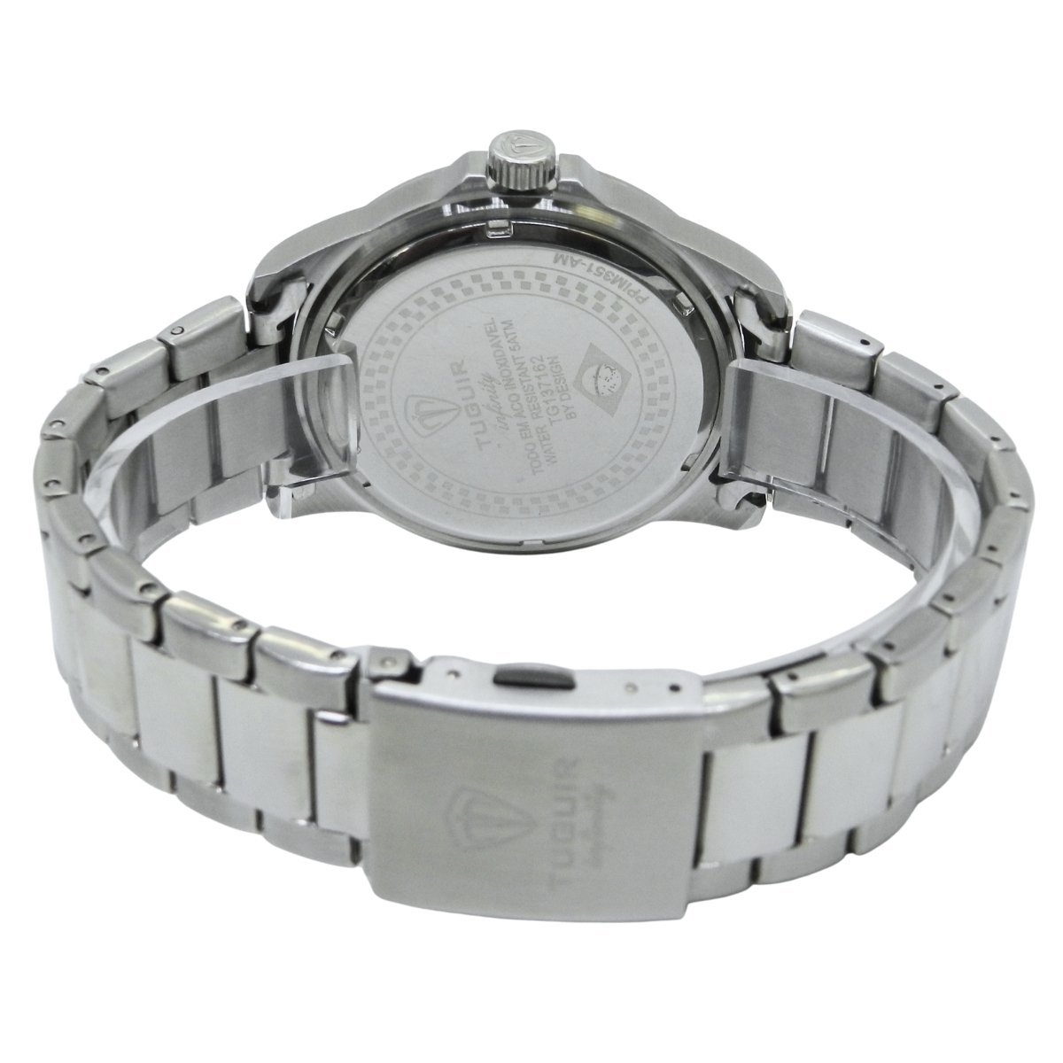 Relógio Masculino Tuguir Analógico Infinity 9169D - Prata e Azul Prata 6