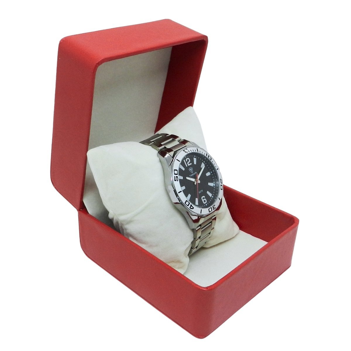 Relógio Masculino Tuguir Analógico TG173-2C Prata e Preto Prata 3